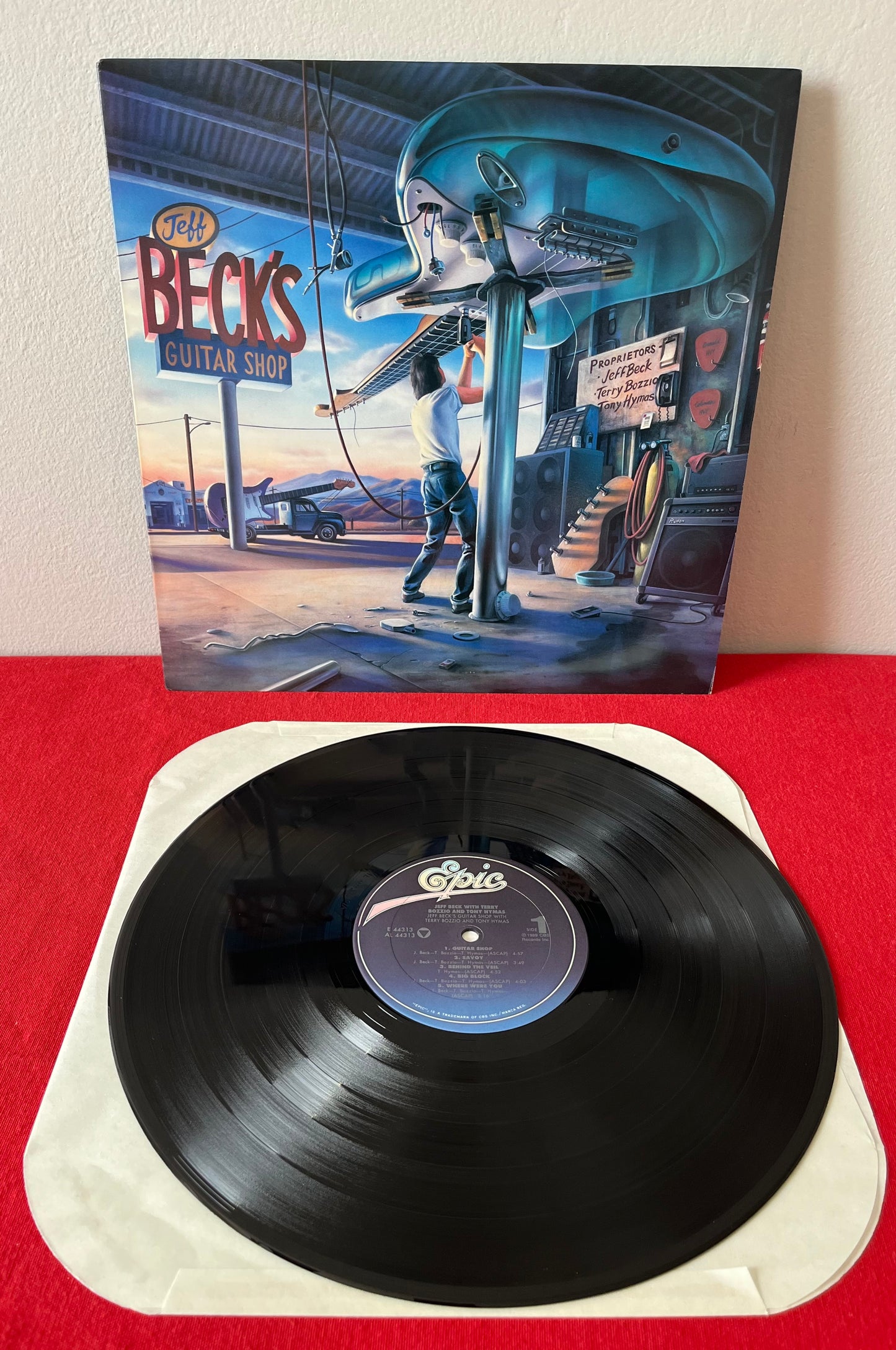 Jeff Beck's Guitar Shop with Terry Bozzio and Tony Hymas / LP / Record 1989 EPIC