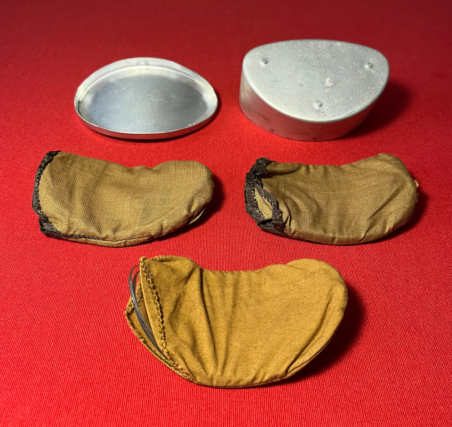 WW2 German Luftwaffe Pilot Goggle Replacement Lenses & Case