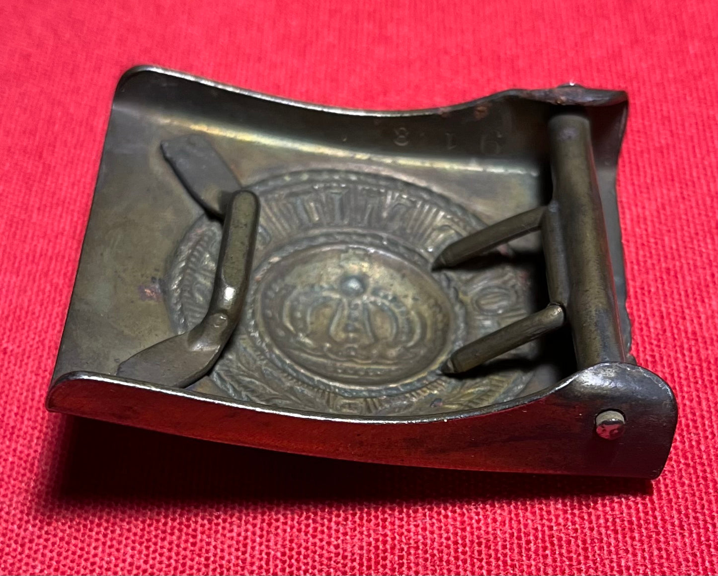 Authentic WWI German Prussian Belt Buckle "Gott Mit Uns" God Is With Us