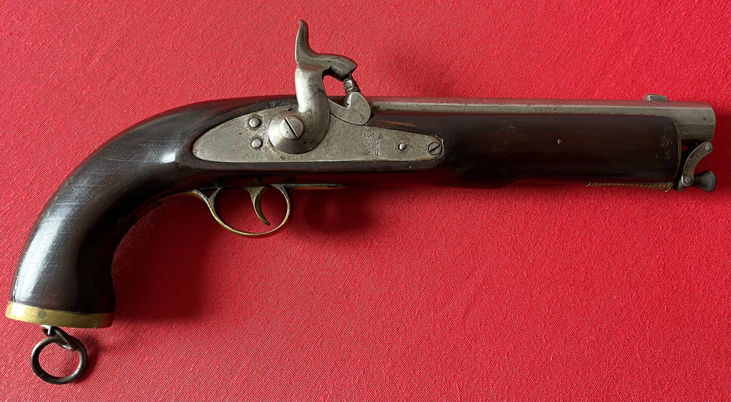 Original British East India Company Model 1843 Percussion Cavalry Horse Pistol