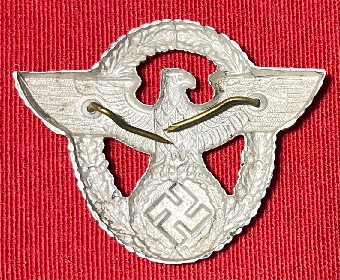 Original WW2 German NSDAP (NAZI PARTY) POLICE VISOR CAP EAGLE