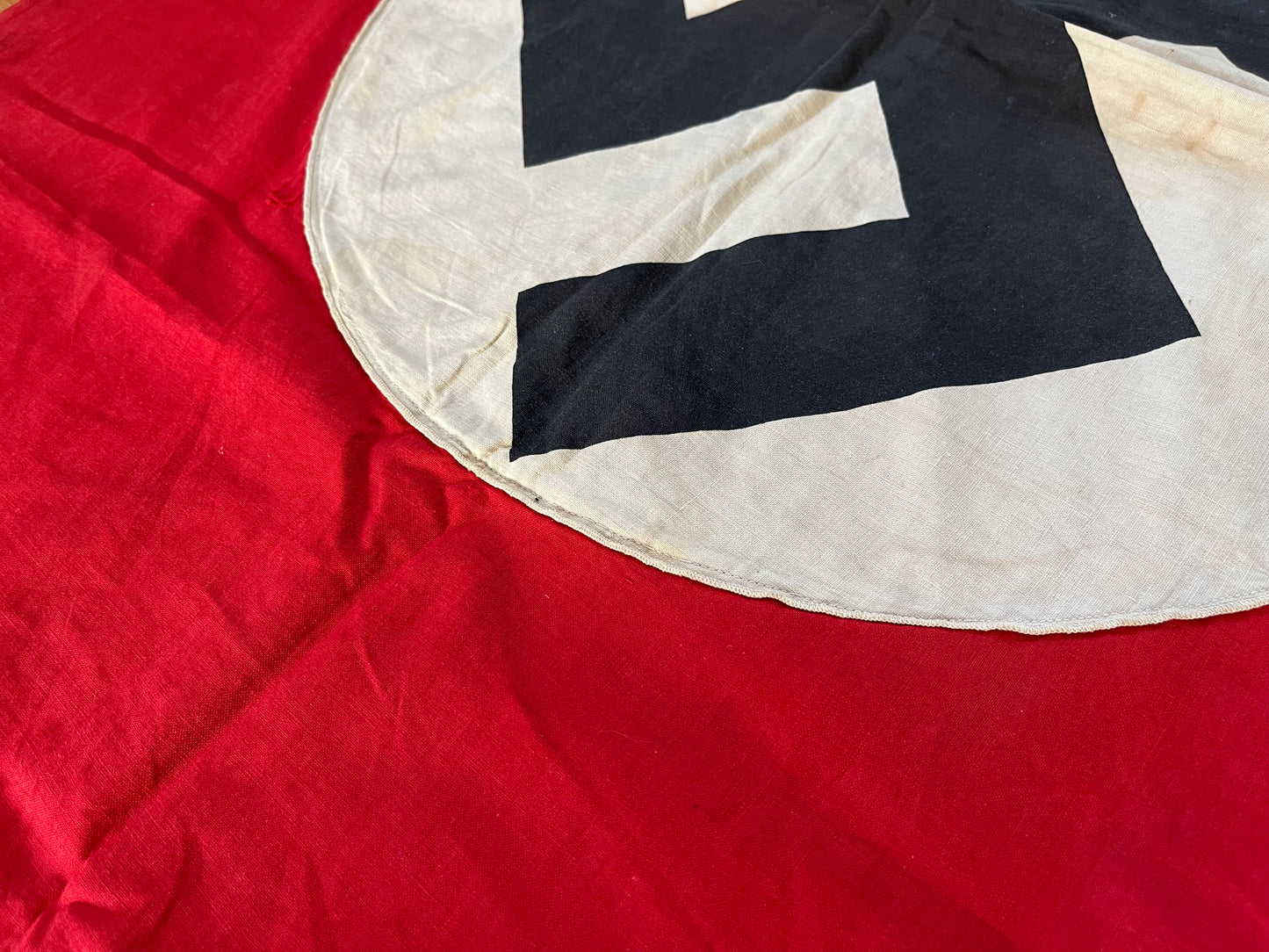 Original WW2 German Flag Banner Type (Large) Double Sided 4 FT 9 IN