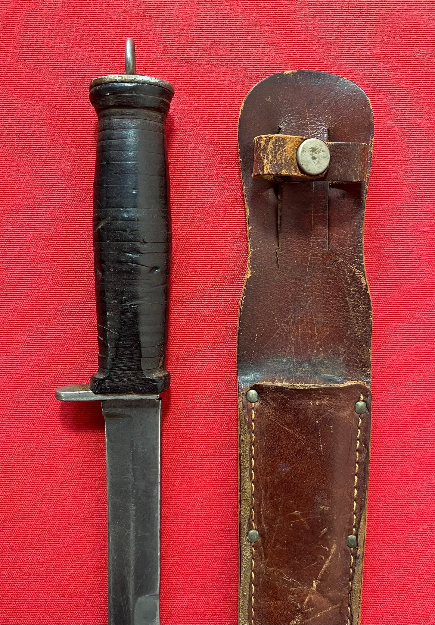 WW2 U.S. M3 Commercial Fighting Knife & Scabbard