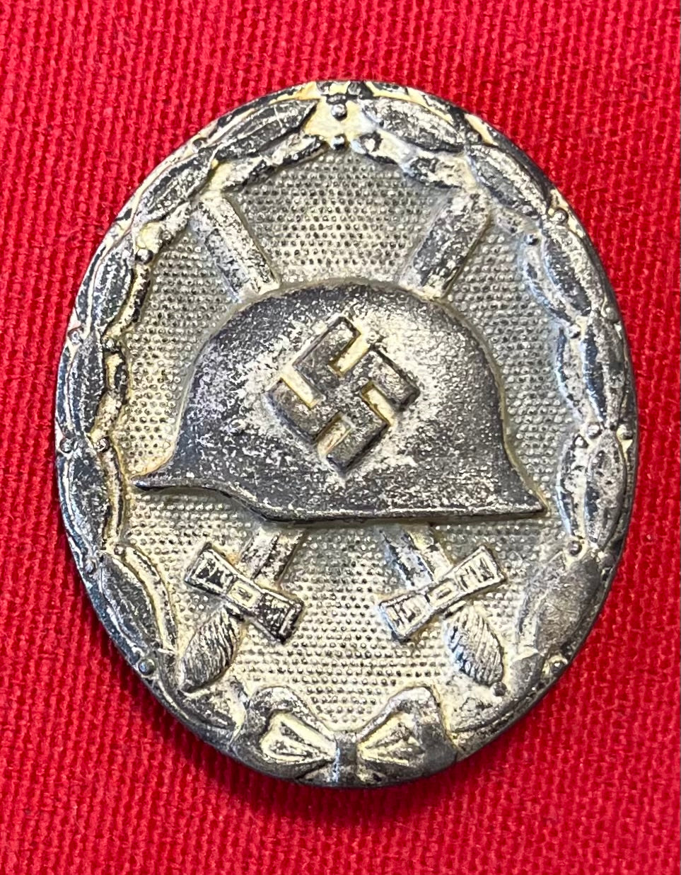 WW2 German 1939 Silver Wound Badge Maker Marked “100”