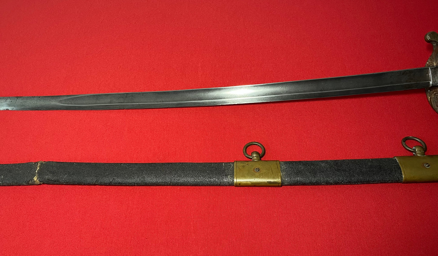 M1850 Civil War Foot Officer's Sword with Sharkskin Scabbard