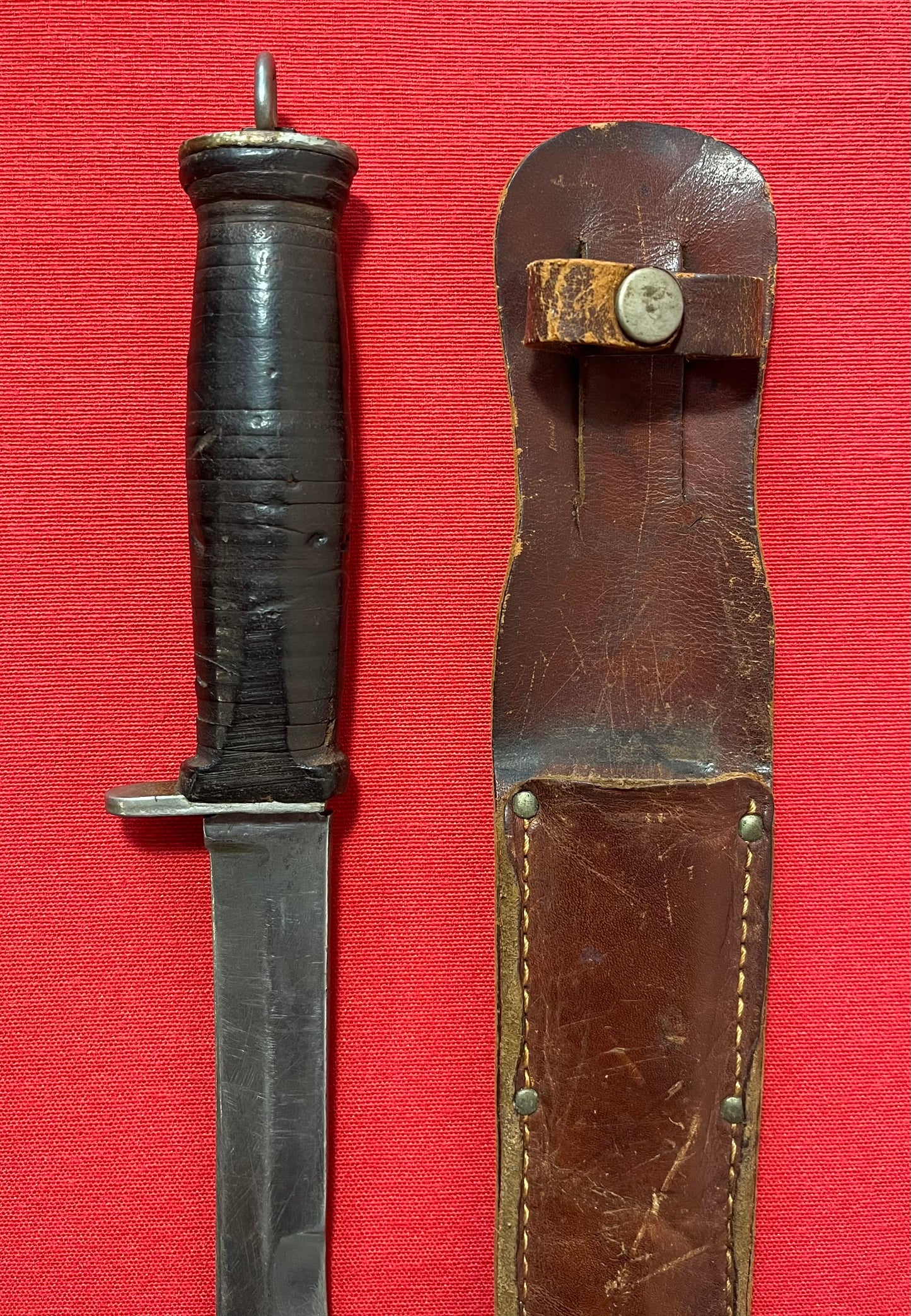 WW2 U.S. M3 Commercial Fighting Knife & Scabbard