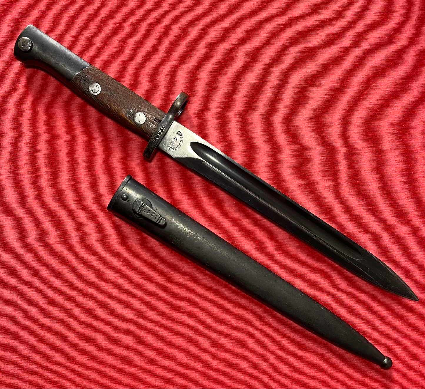 Yugo Yugoslavian M48 K98 Mauser Bayonet & Scabbard