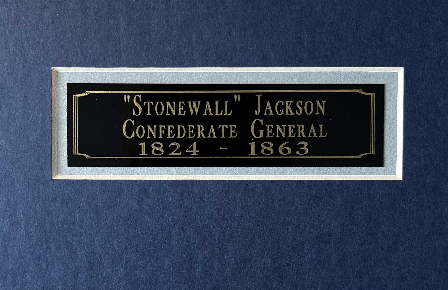 Stonewall Jackson's "Personally Owned" Civil War Worn Scarf Piece / Matted with 2 COA's