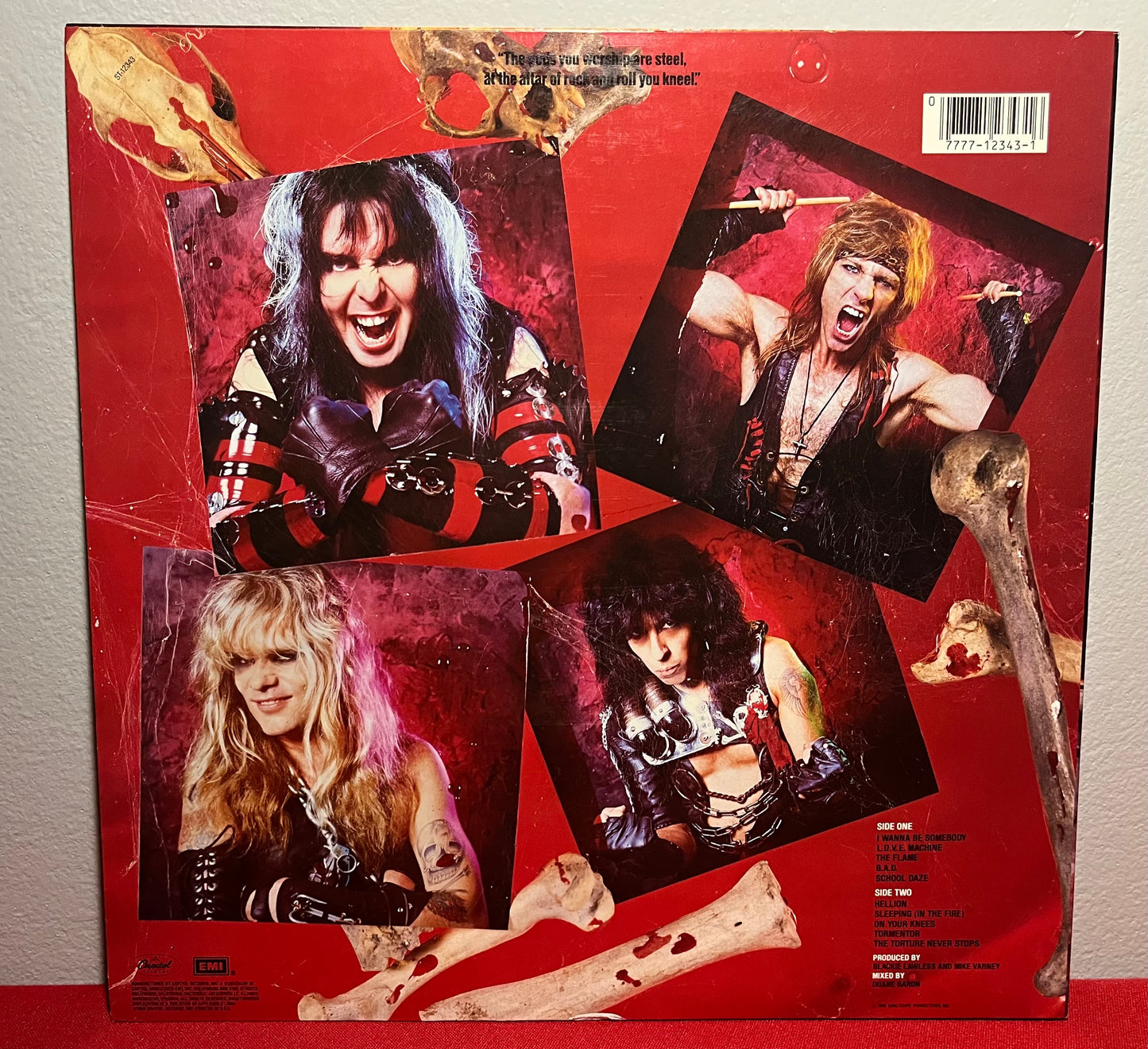 W.A.S.P - Self Titled / Vinyl LP 1984 OG ST-12343 / Heavy Metal