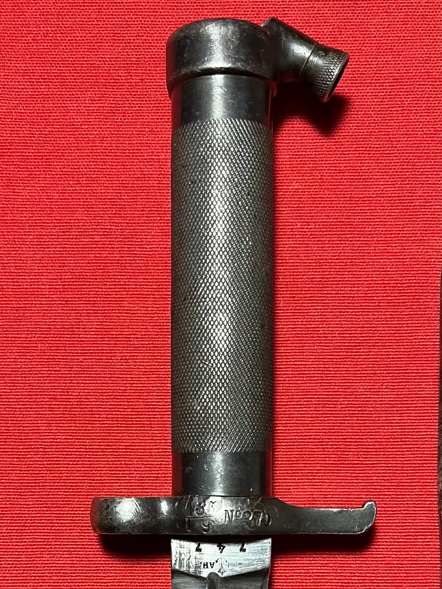 WW1 Era M1896 Swedish Mauser Bayonet Unit & Regiment Marked with Frog