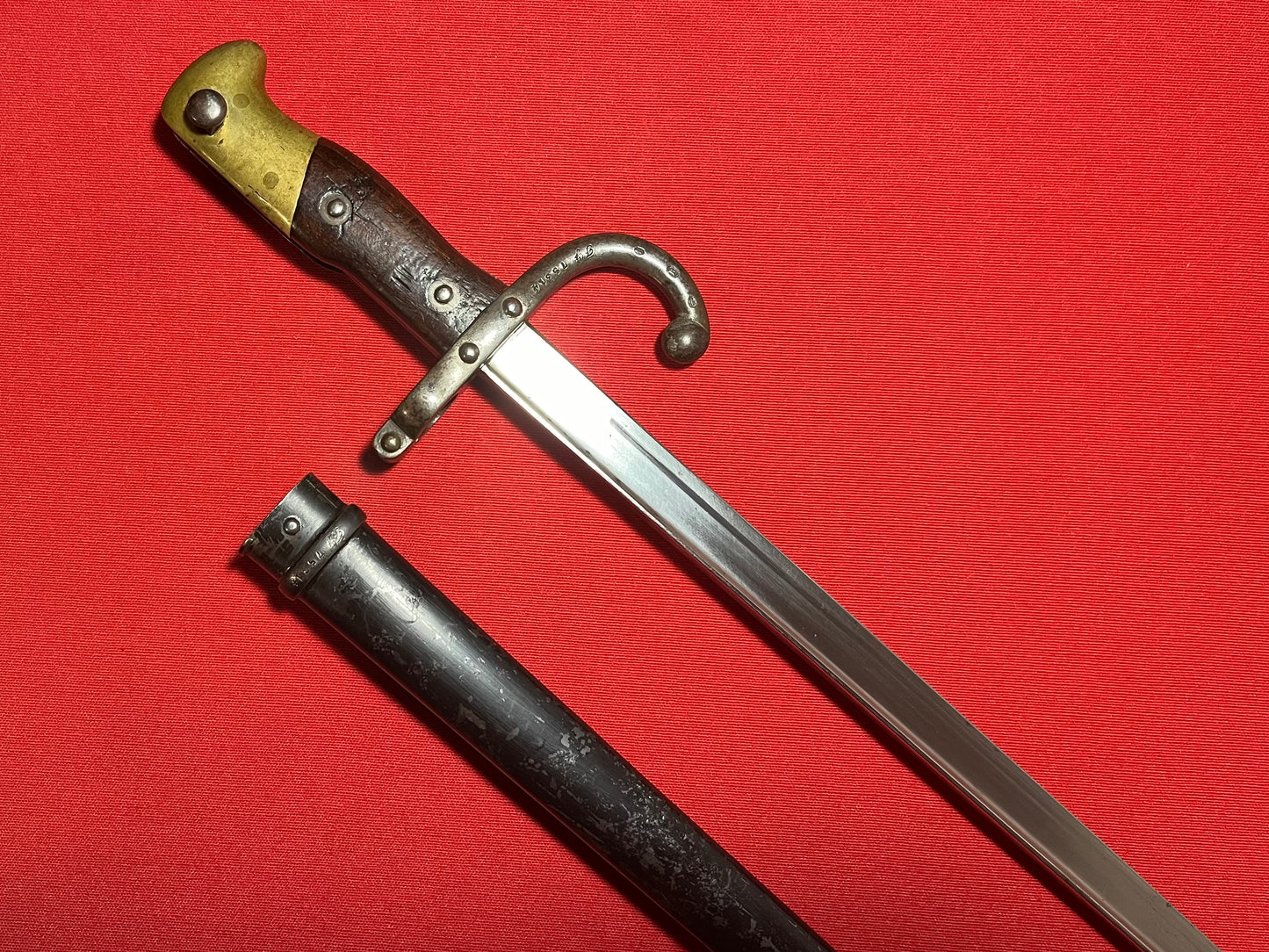 M1874 French Gras Bayonet with Matching Numbers Dated 1881