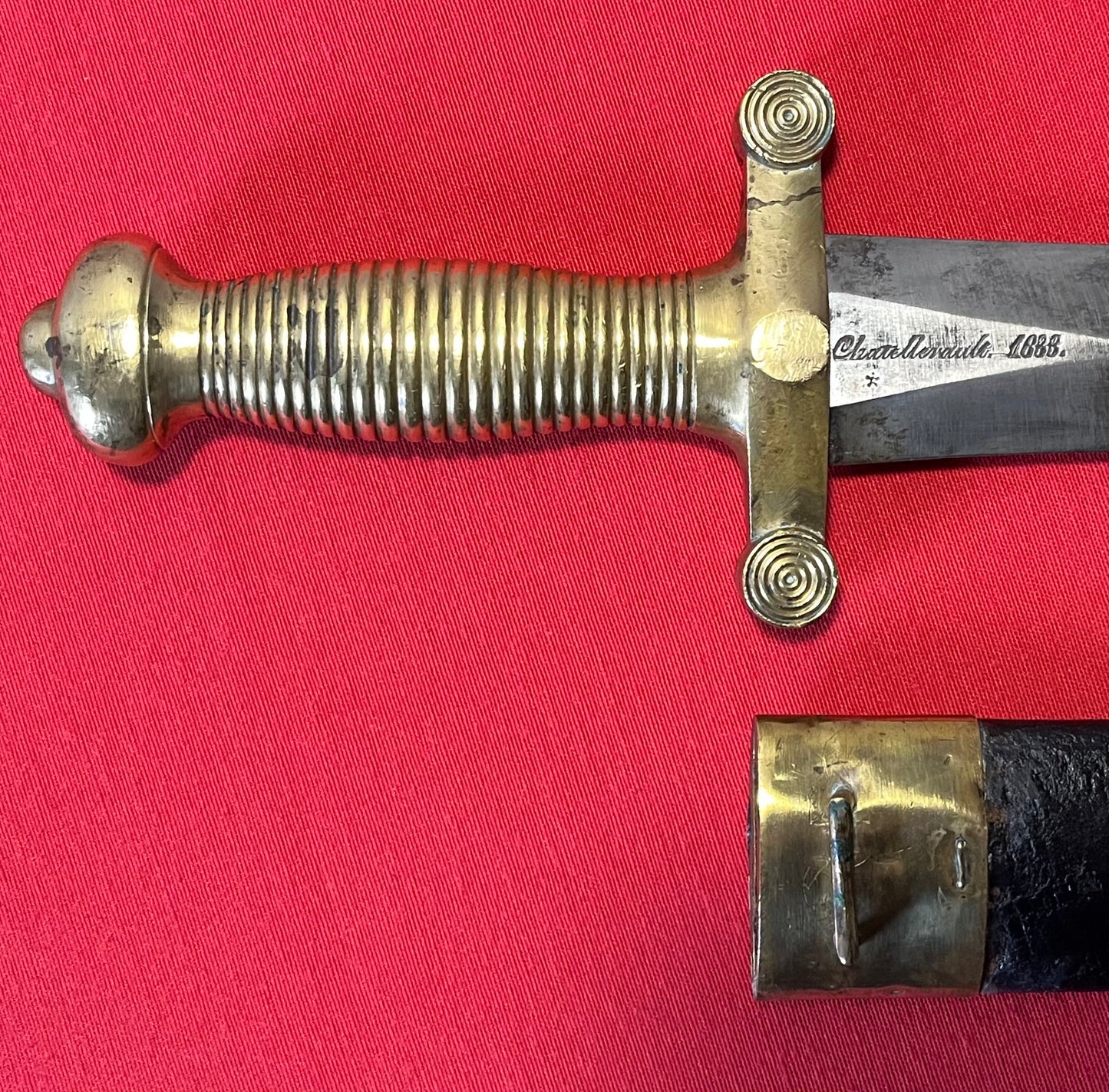 M1831 French Artillery Short Sword & Scabbard / Civil War Era