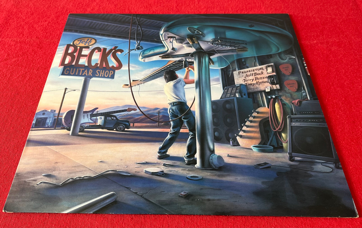 Jeff Beck's Guitar Shop with Terry Bozzio and Tony Hymas / LP / Record 1989 EPIC