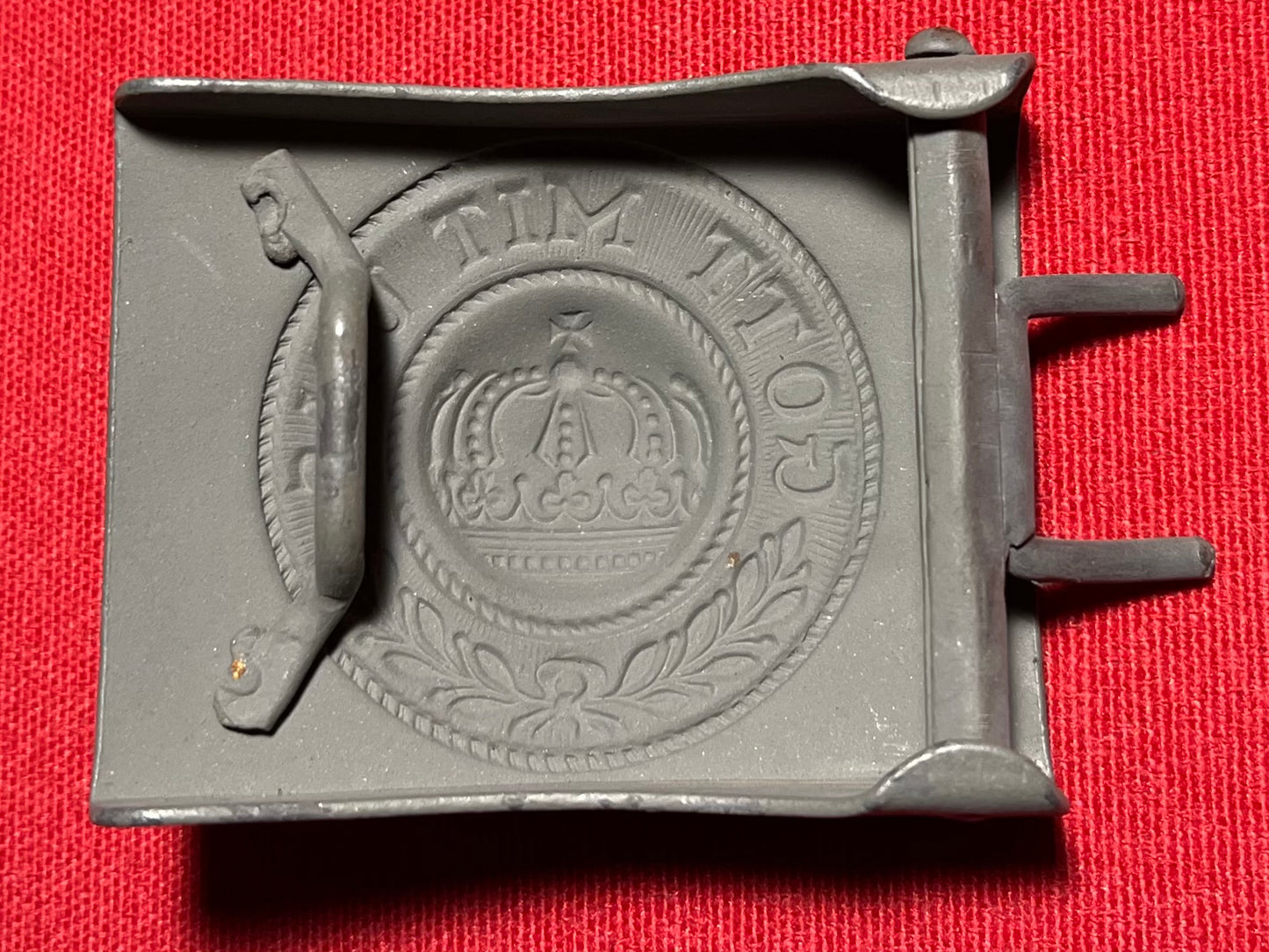 Authentic WWI German Prussian Belt Buckle "Gott Mit Uns" God Is With Us