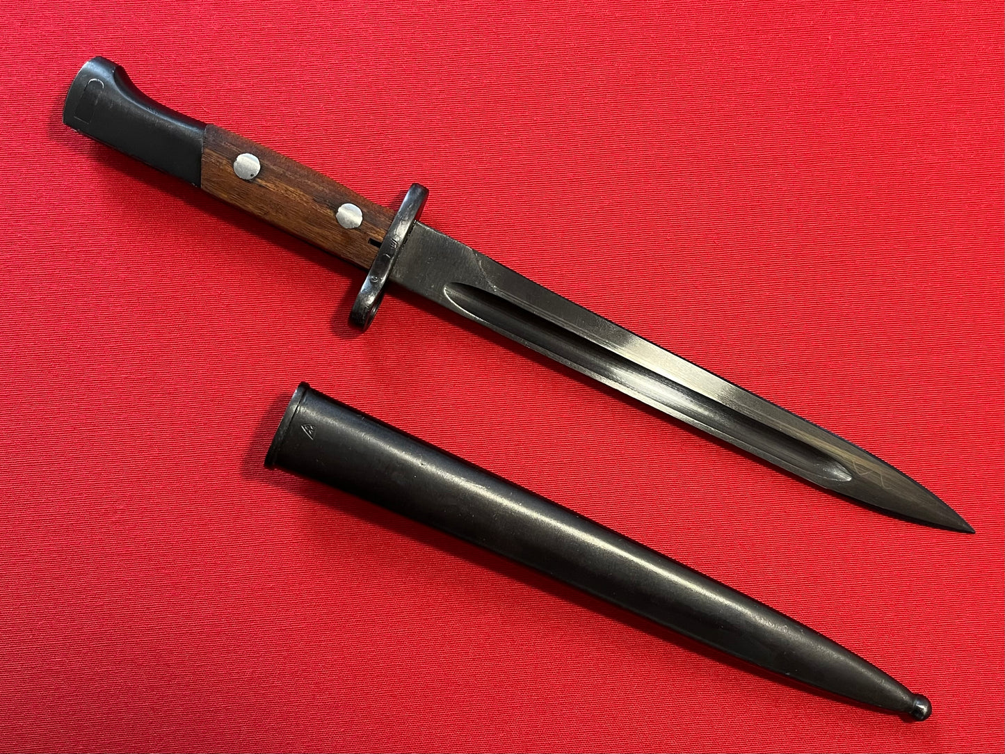 Yugo Yugoslavian M48 K98 Mauser Bayonet & Scabbard with Frog