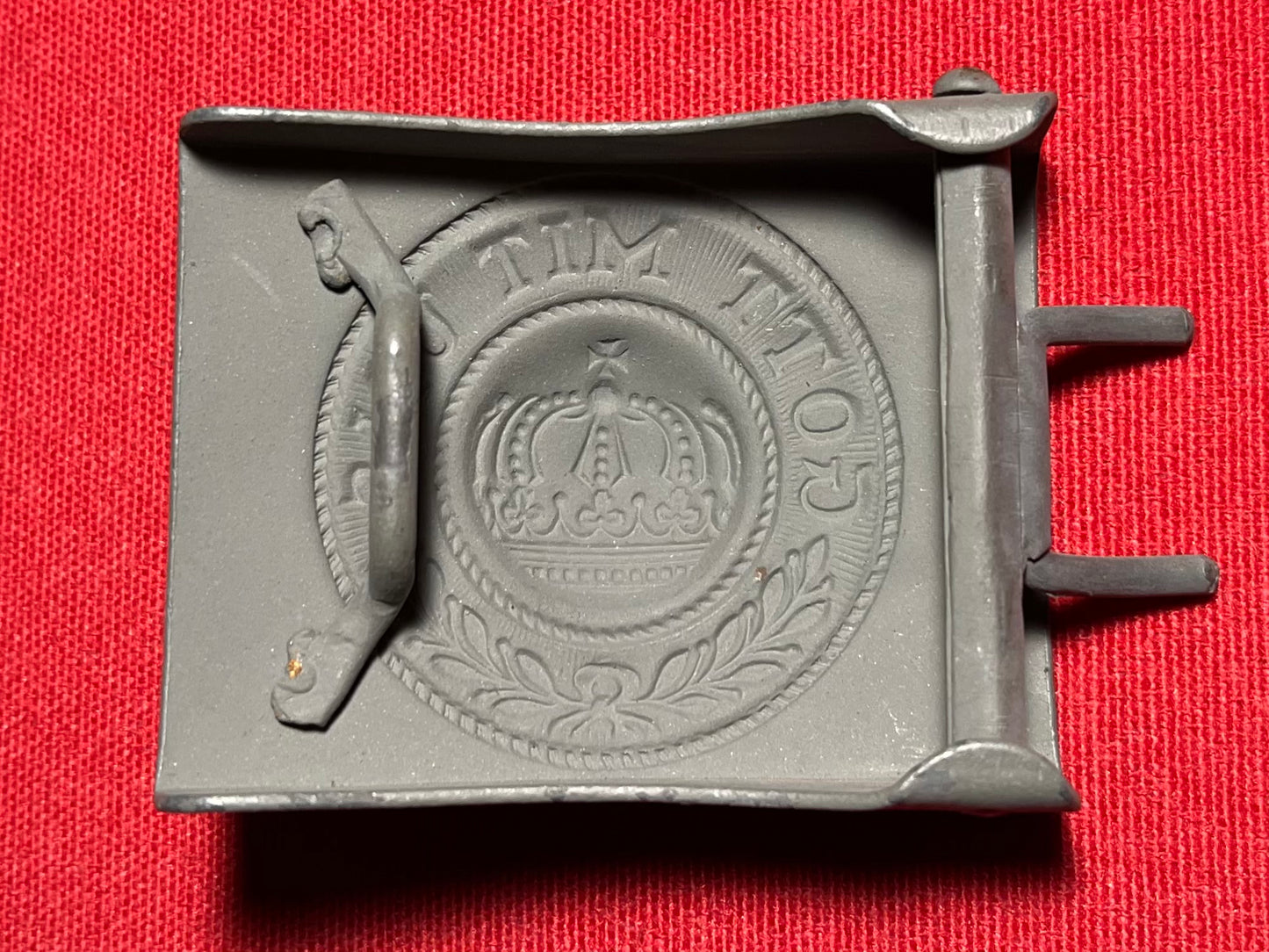 Authentic WWI German Prussian Belt Buckle "Gott Mit Uns" God Is With Us