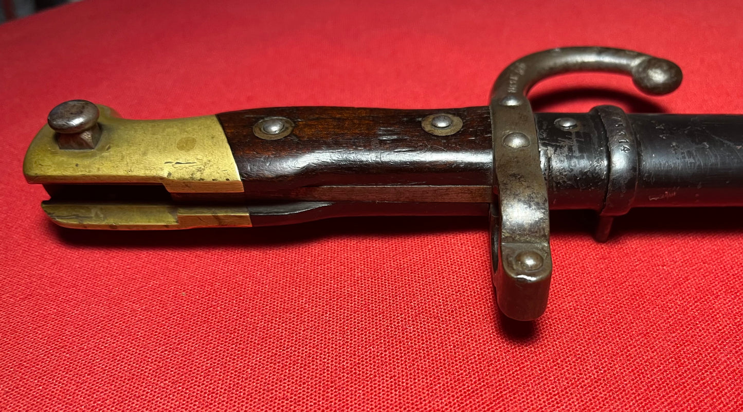 M1874 French Gras Bayonet with Matching Numbers Dated 1881