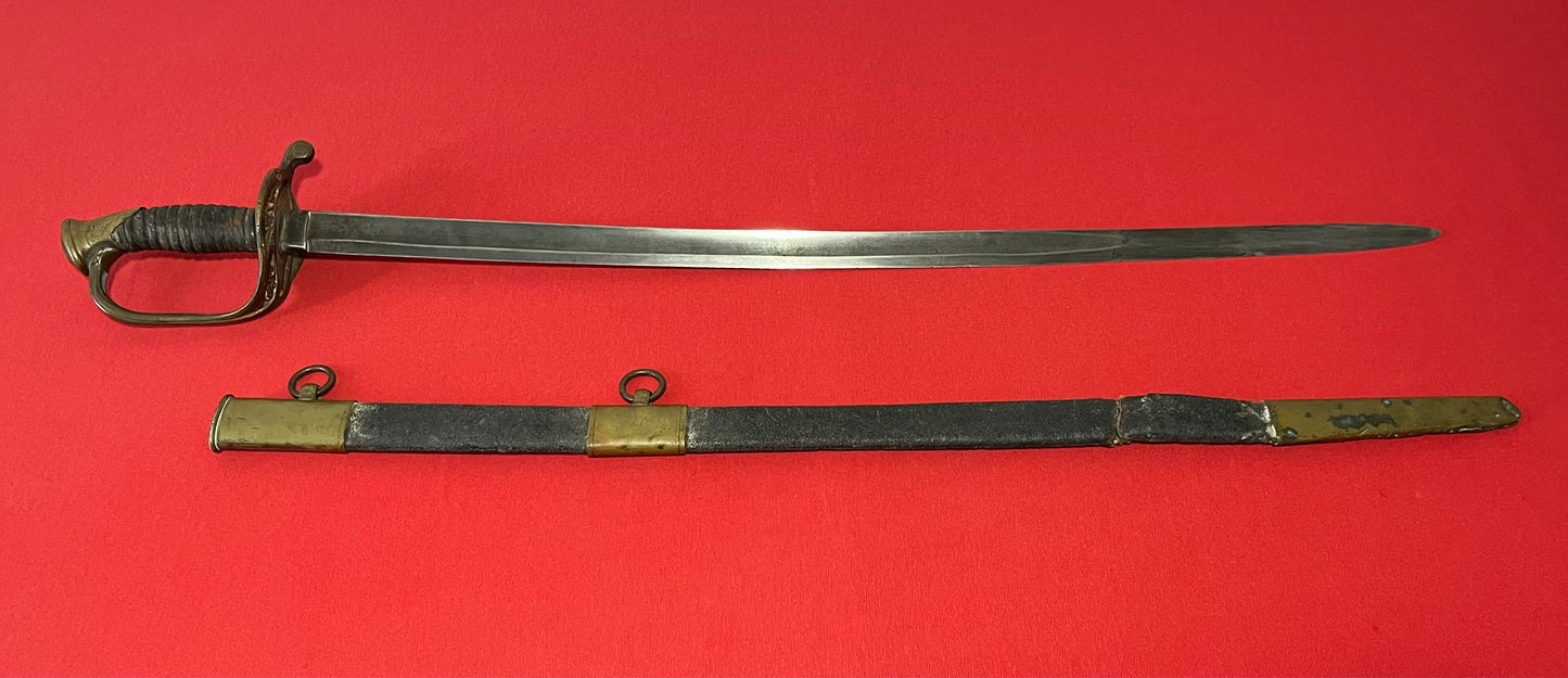 M1850 Civil War Foot Officer's Sword with Sharkskin Scabbard