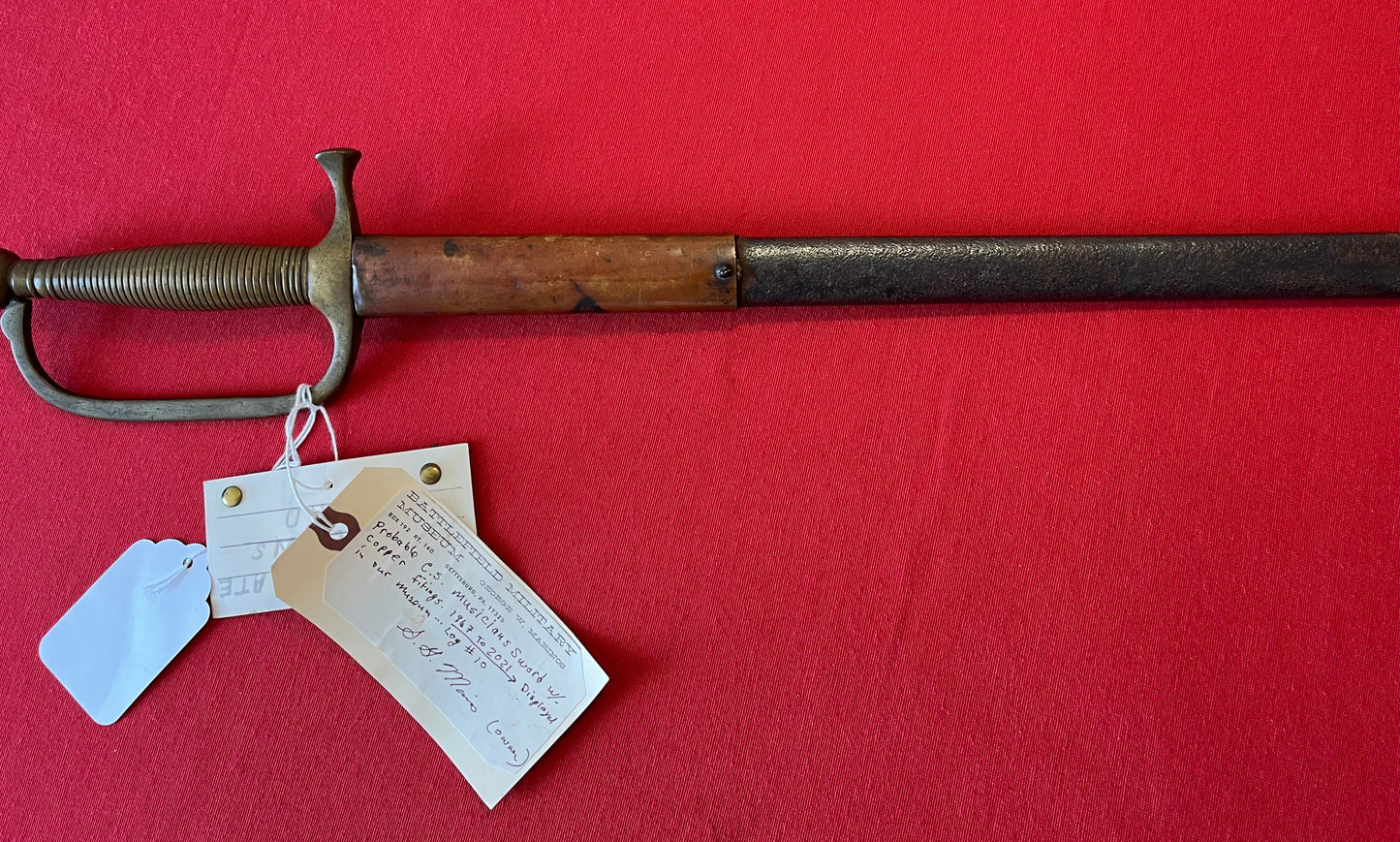 Rare / Confederate Musicians Sword by Boyle & Gamble / Battlefield M. Gettysburg