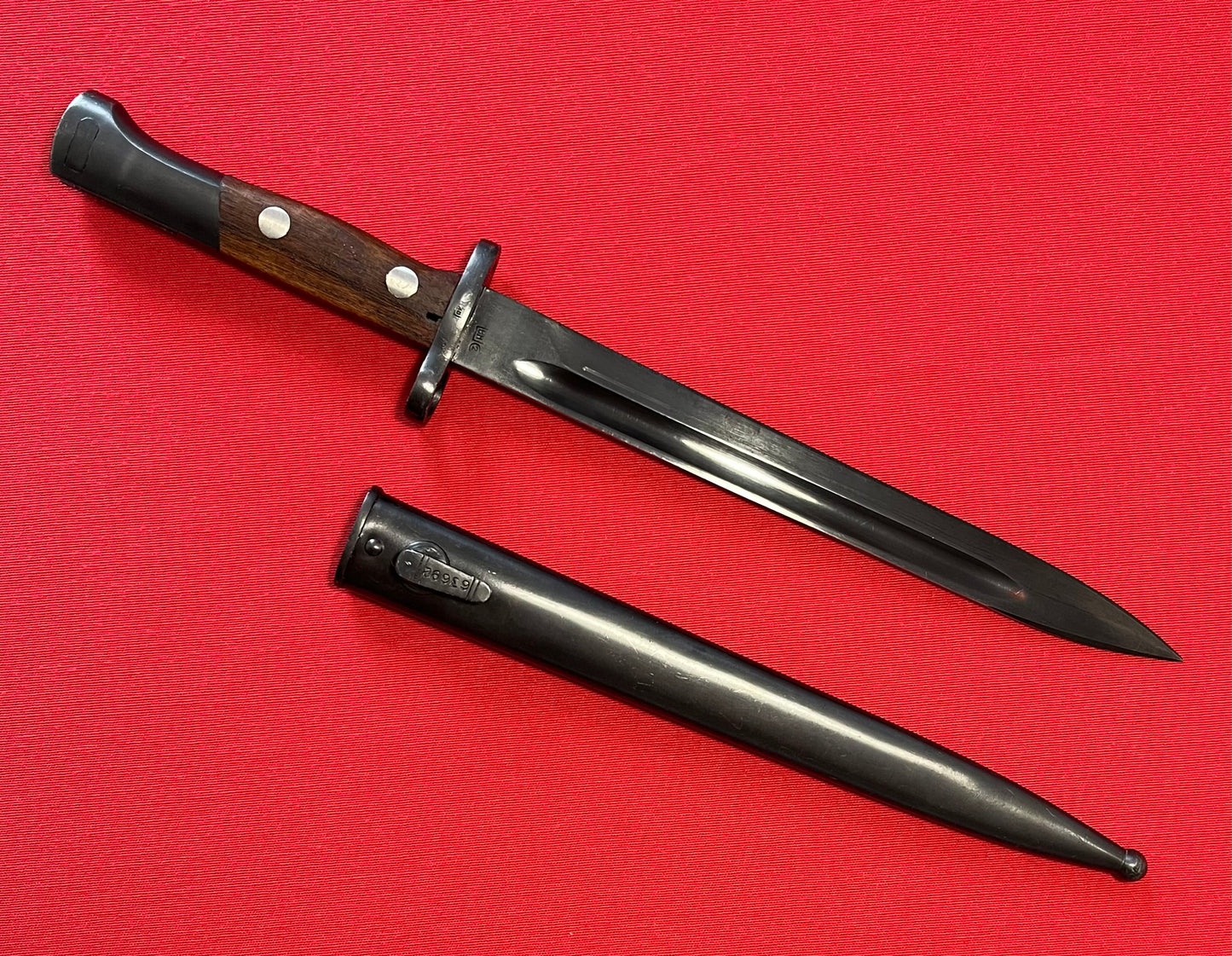 Yugo Yugoslavian M48 K98 Mauser Bayonet & Scabbard with Frog