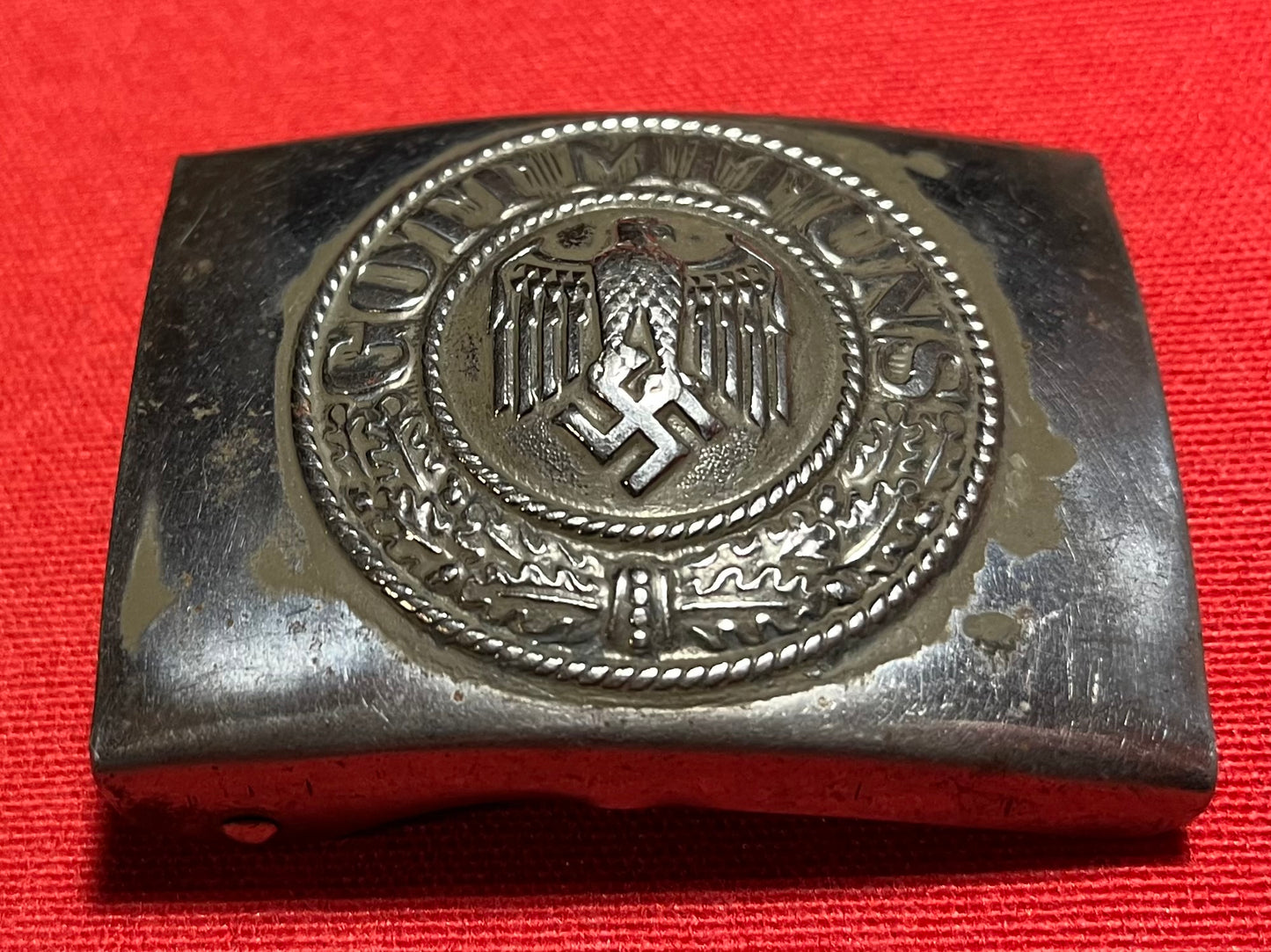 Authentic WW2 German "Heer" Army Belt Buckle Marked IKA 41