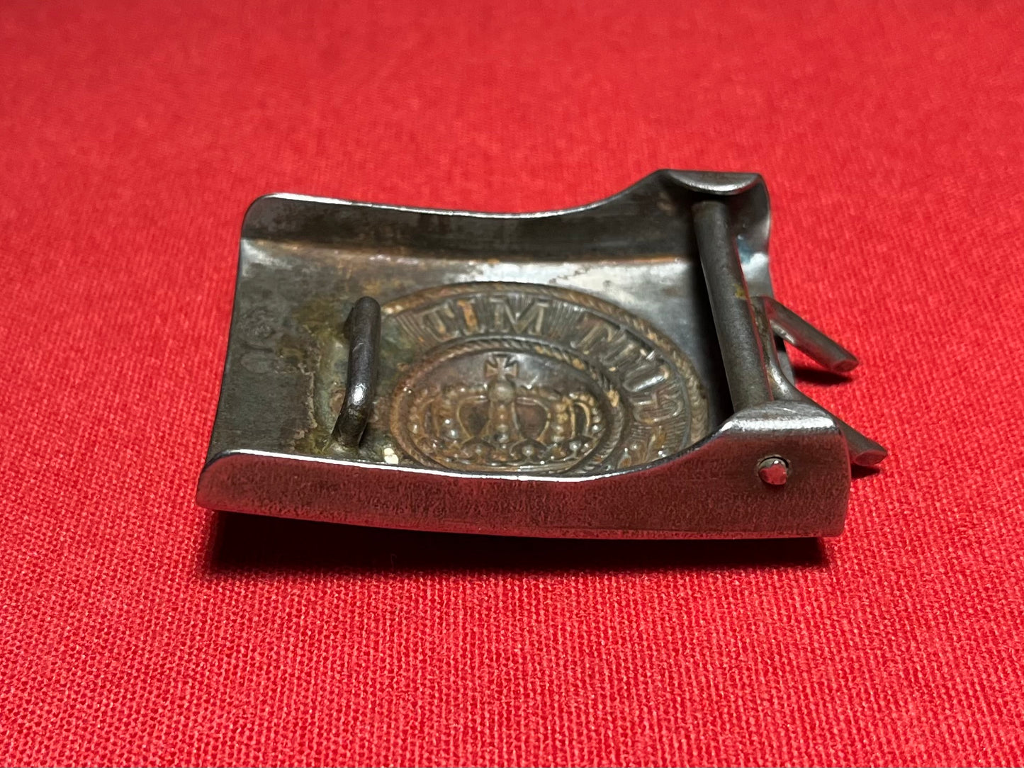 Authentic WWI German Prussian Belt Buckle "Gott Mit Uns" God Is With Us