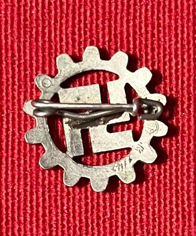 WW2 German NSDAP / DAF Party Membership Lapel Badge / RZM