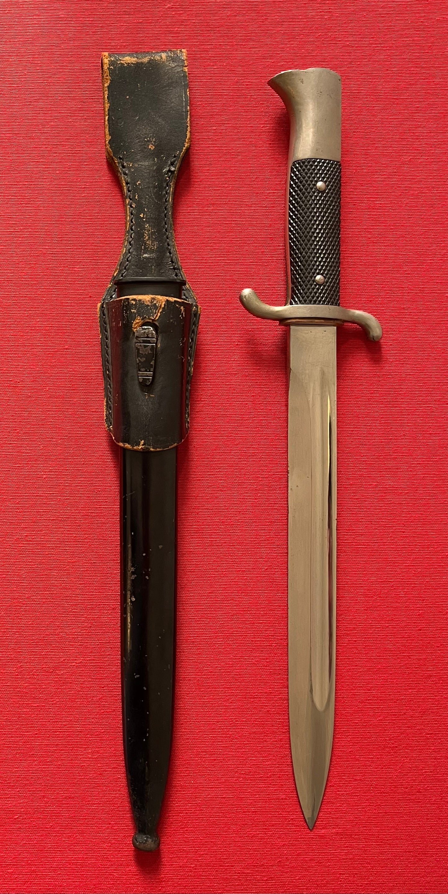 WW2 German Fire Police Dress Dagger & Scabbard with Frog