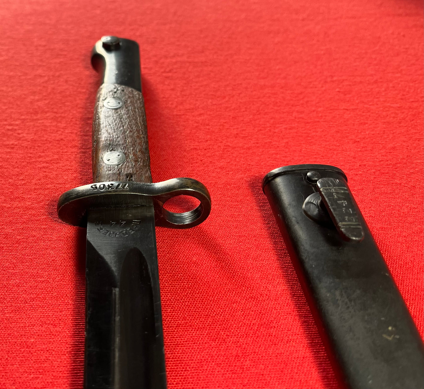 Yugo Yugoslavian M48 K98 Mauser Bayonet & Scabbard