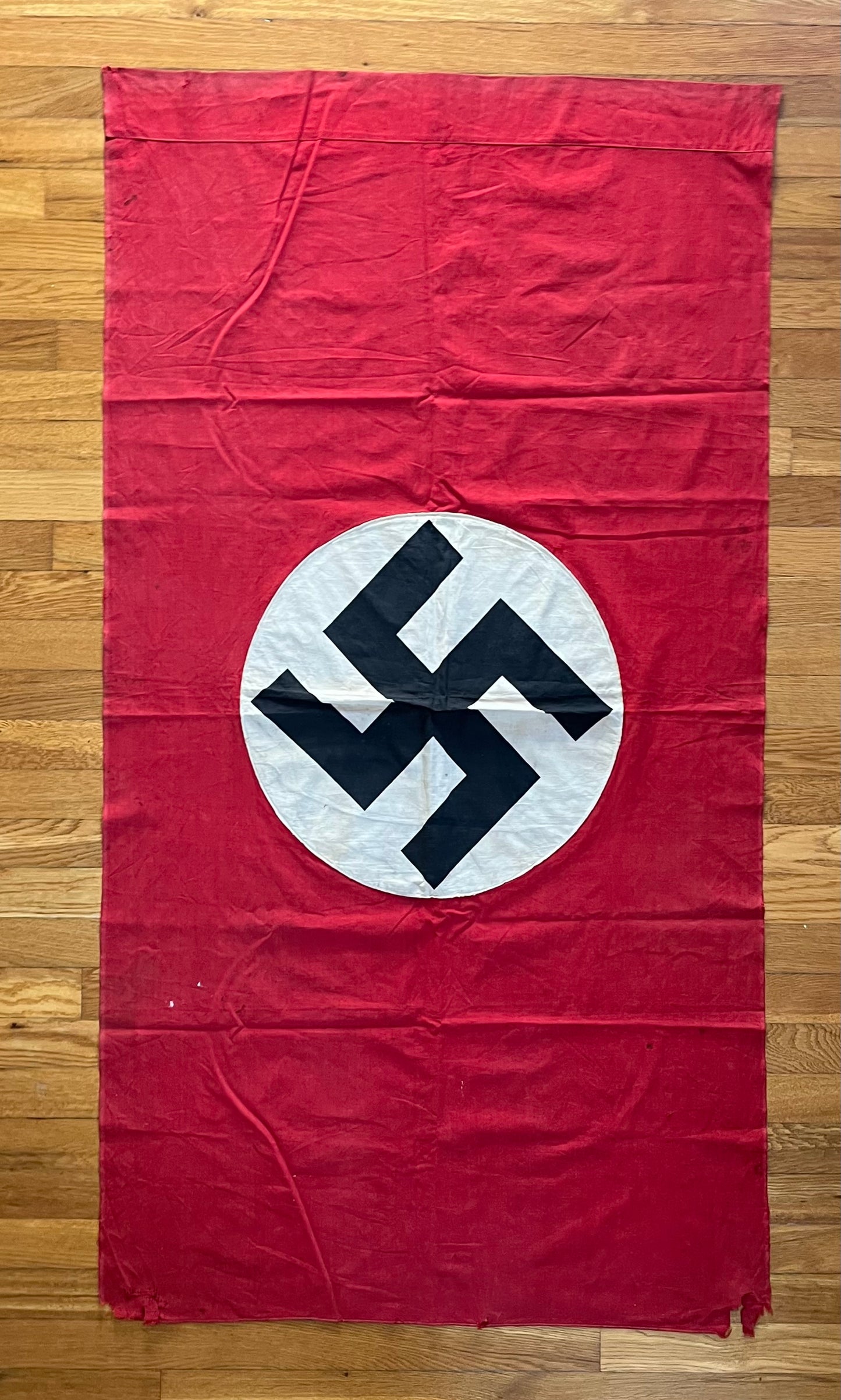 Original WW2 German Flag Banner Type (Large) Double Sided 4 FT 9 IN