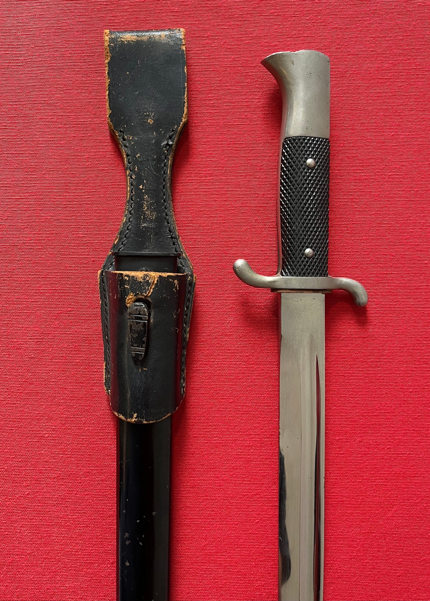 WW2 German Fire Police Dress Dagger & Scabbard with Frog