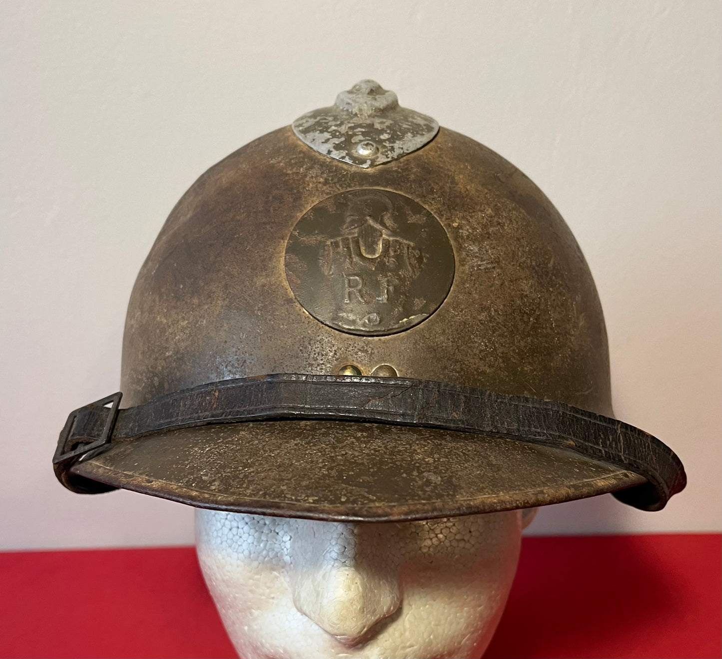 Original WWII French M1926 Adrian Engineer Helmet