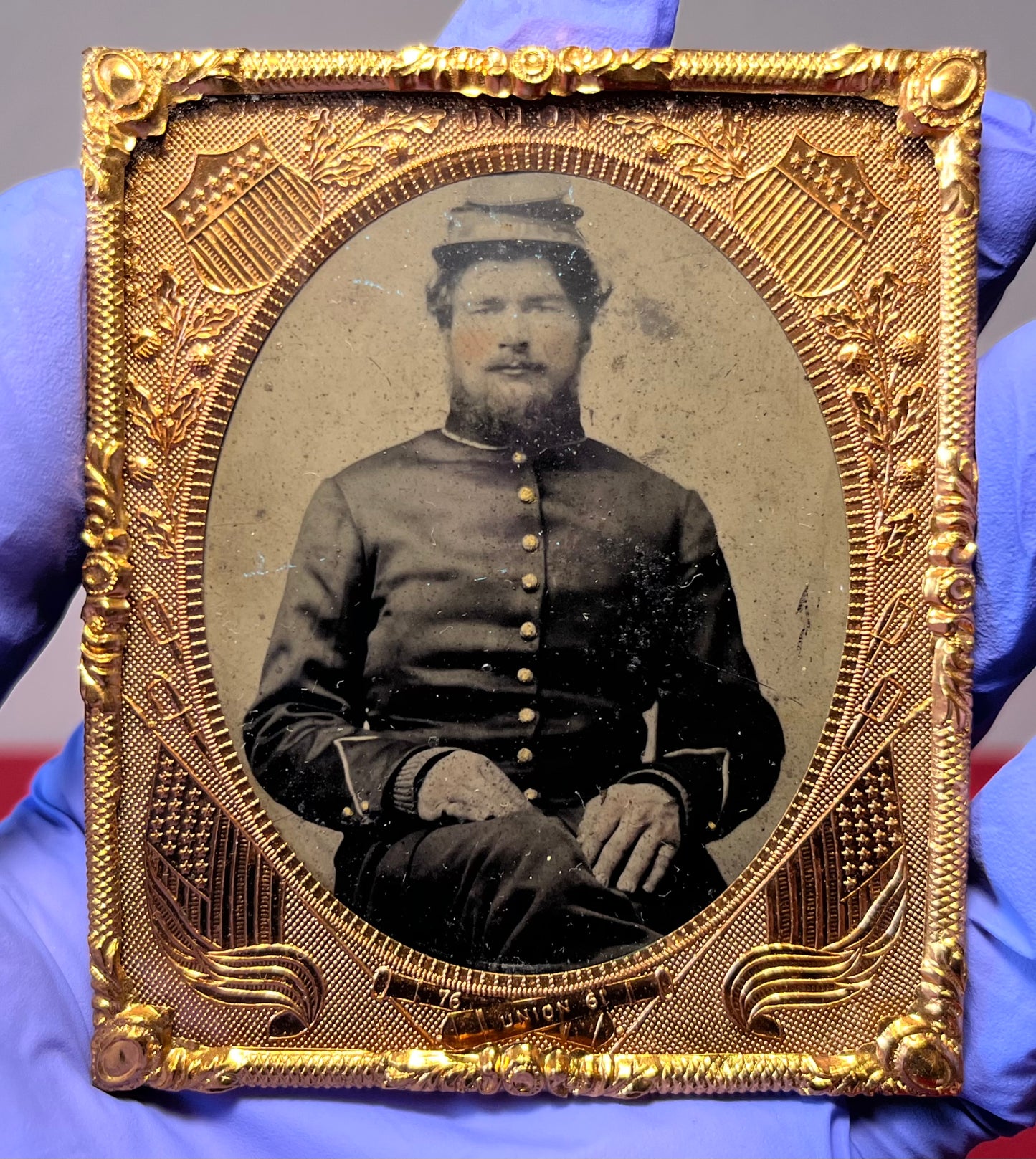 Civil War Soldier Image (Sixth Plate) in "Scarce” Constitution Case