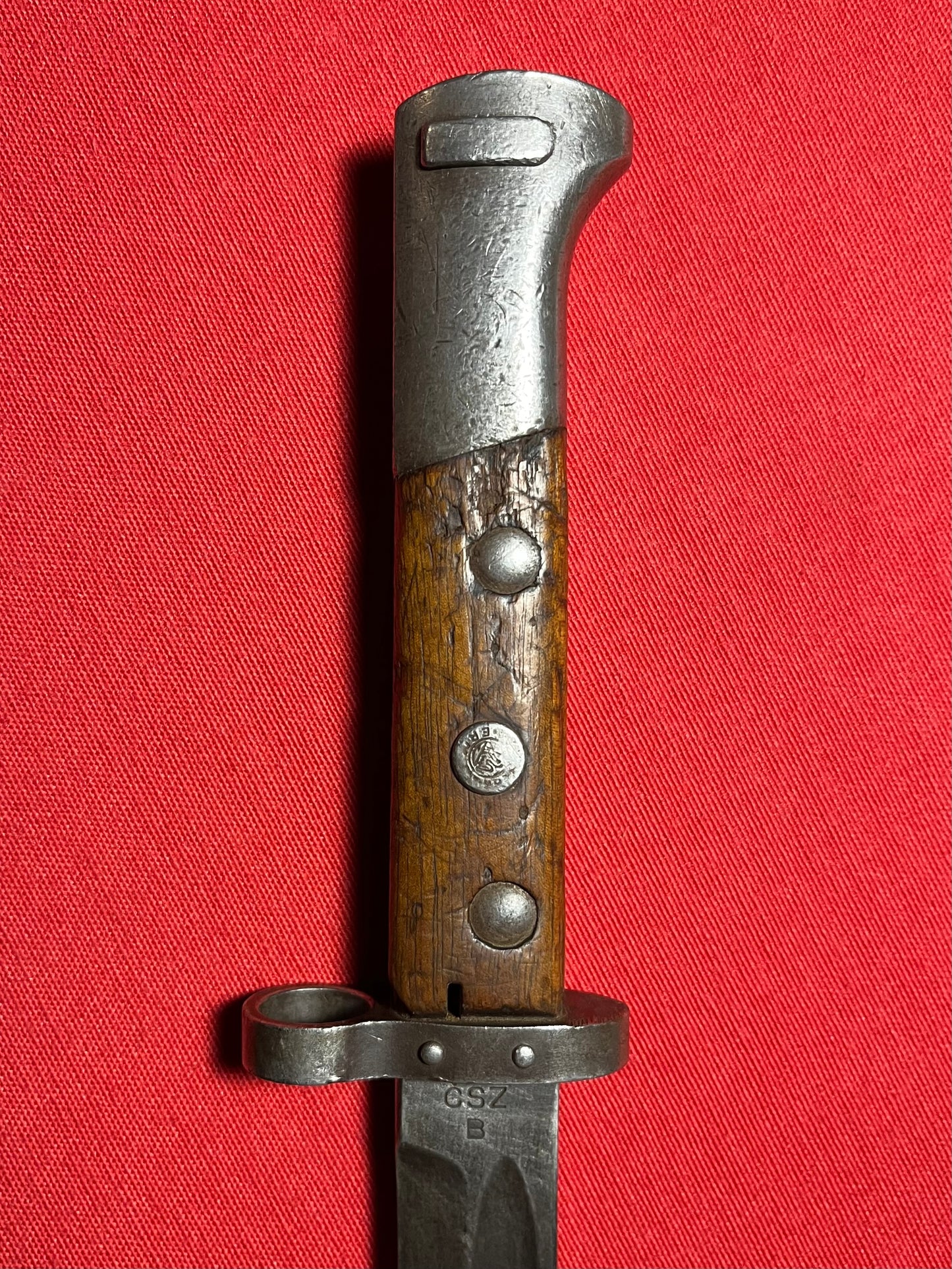 WW2 VZ24 Czechoslovakian Mauser Bayonet W/ HOLY WATER Capsule in Handle!!! SCARCE