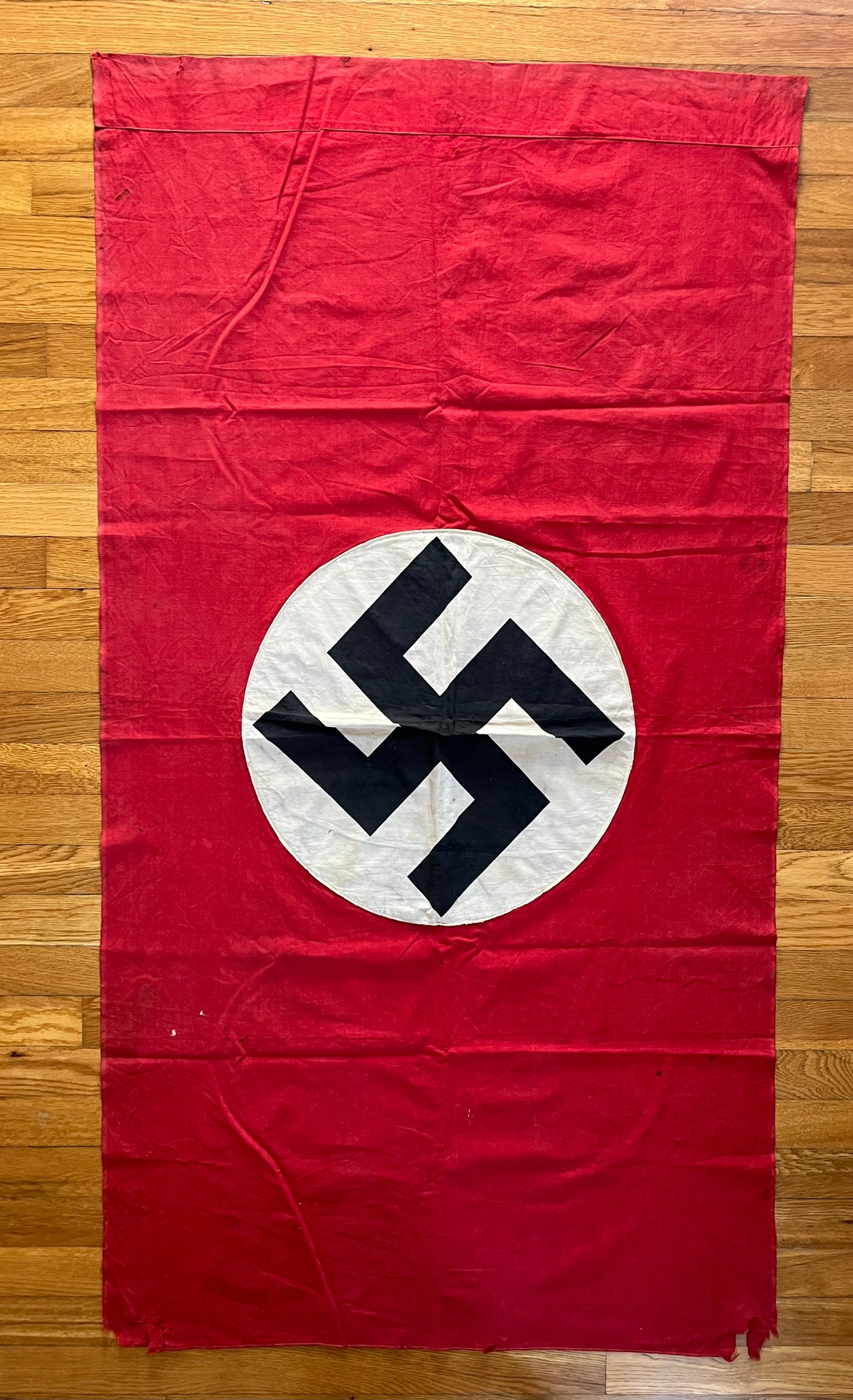 Original WW2 German Flag Banner Type (Large) Double Sided 4 FT 9 IN