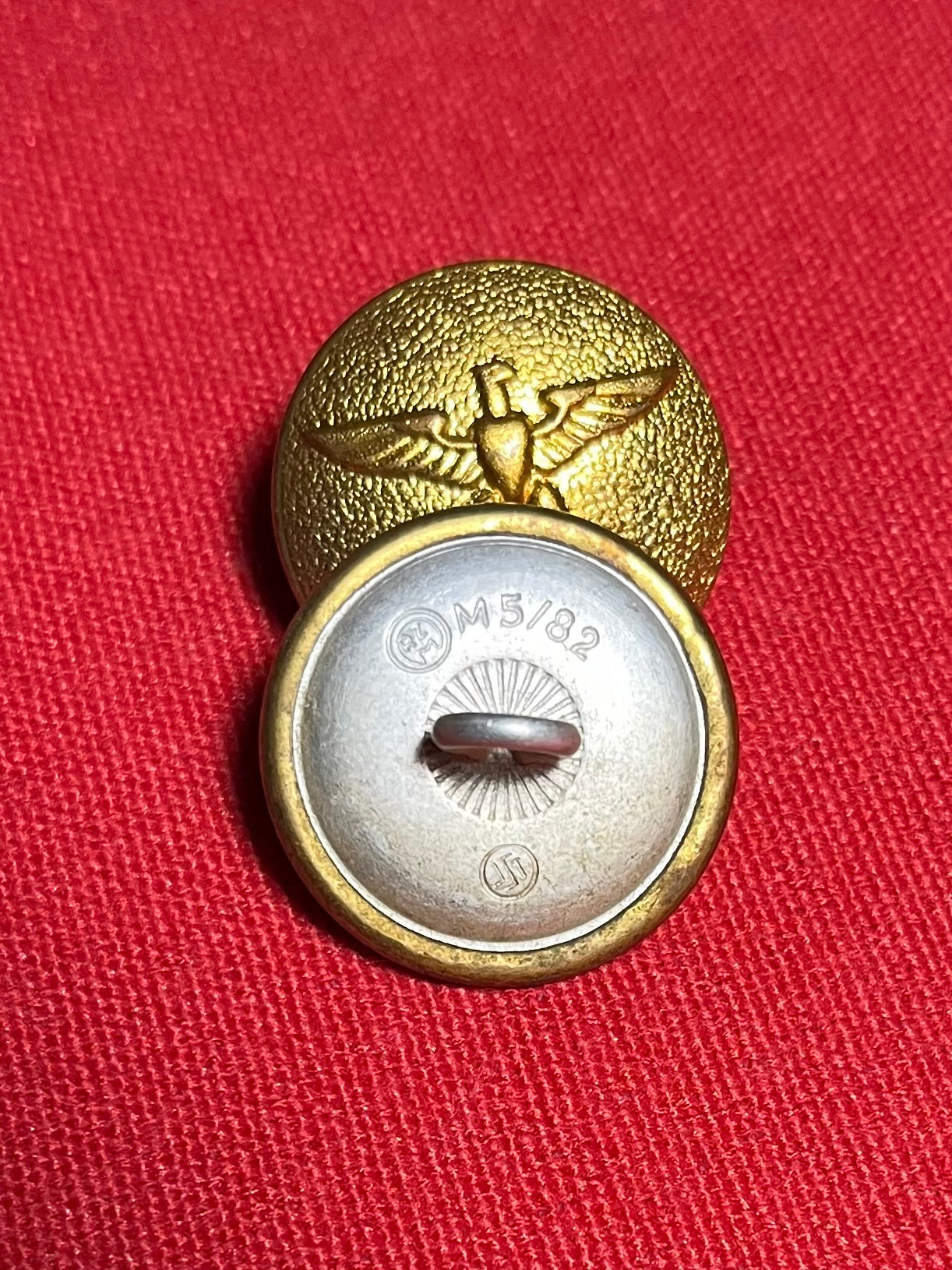 Original German NSDAP Nazi Party Political Uniform Button RZM Marked