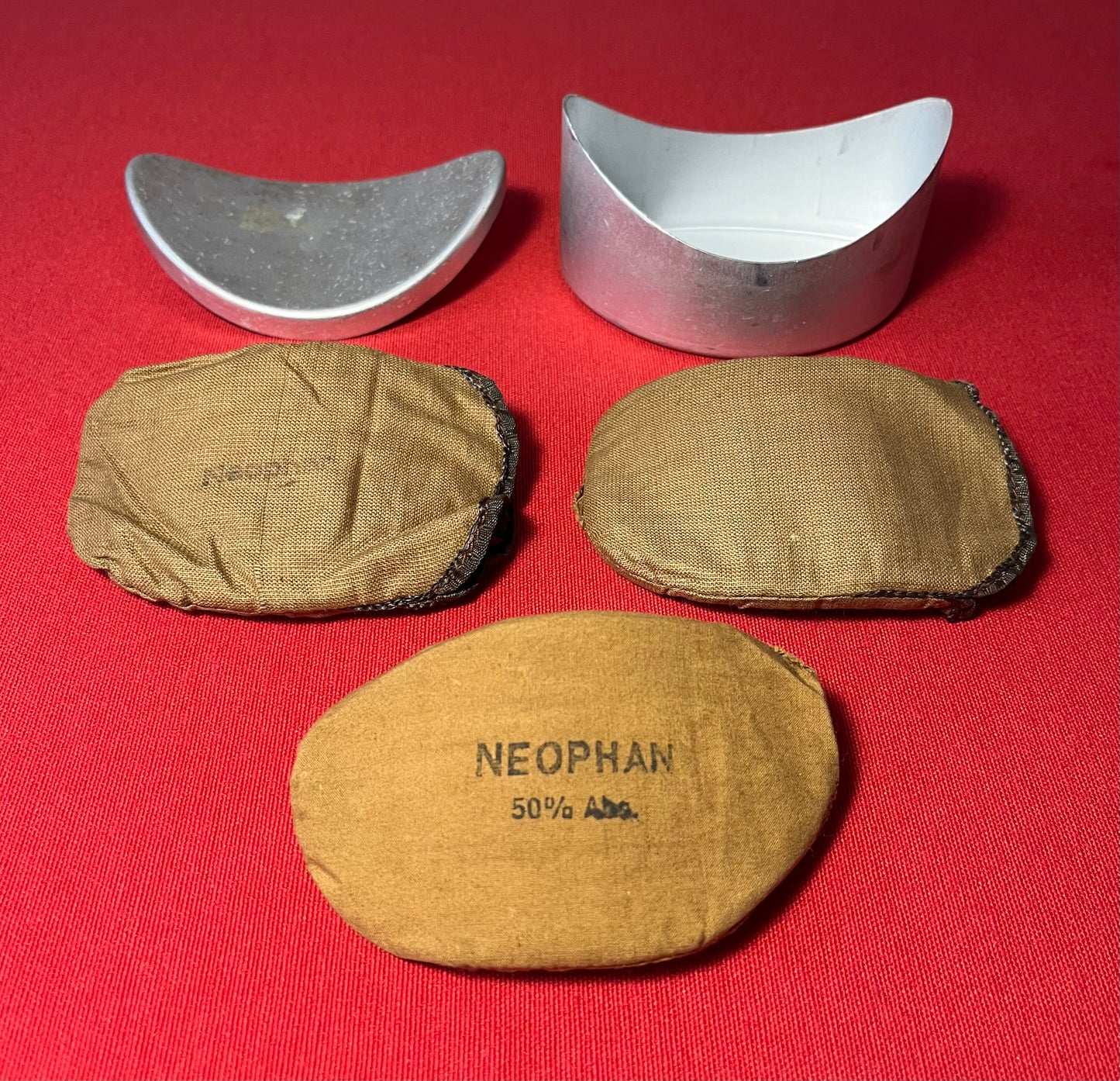 WW2 German Luftwaffe Pilot Goggle Replacement Lenses & Case