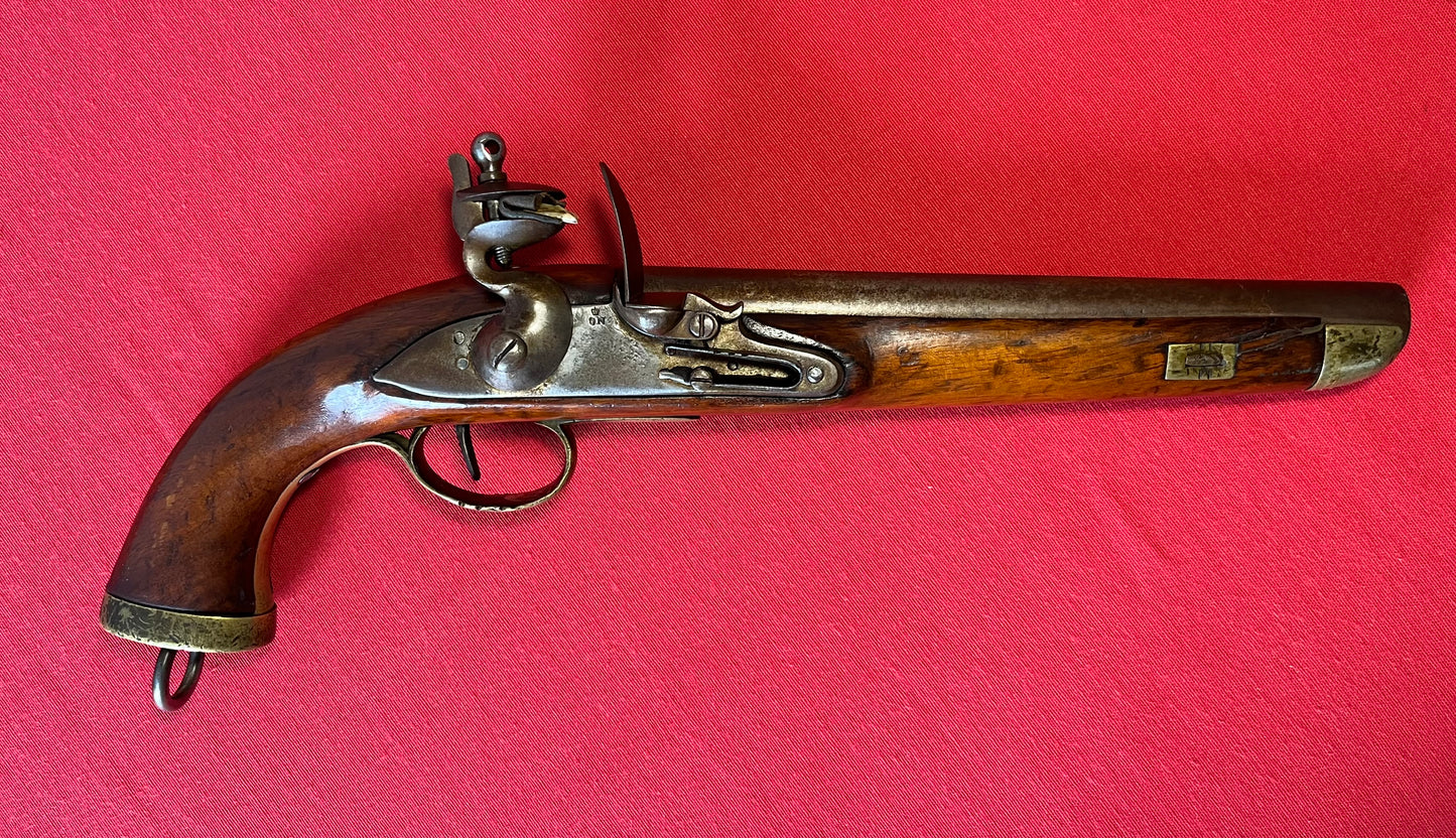 DUTCH Delft Nederlandse Antique FLINTLOCK Pistol .70 Caliber Naval Pistol