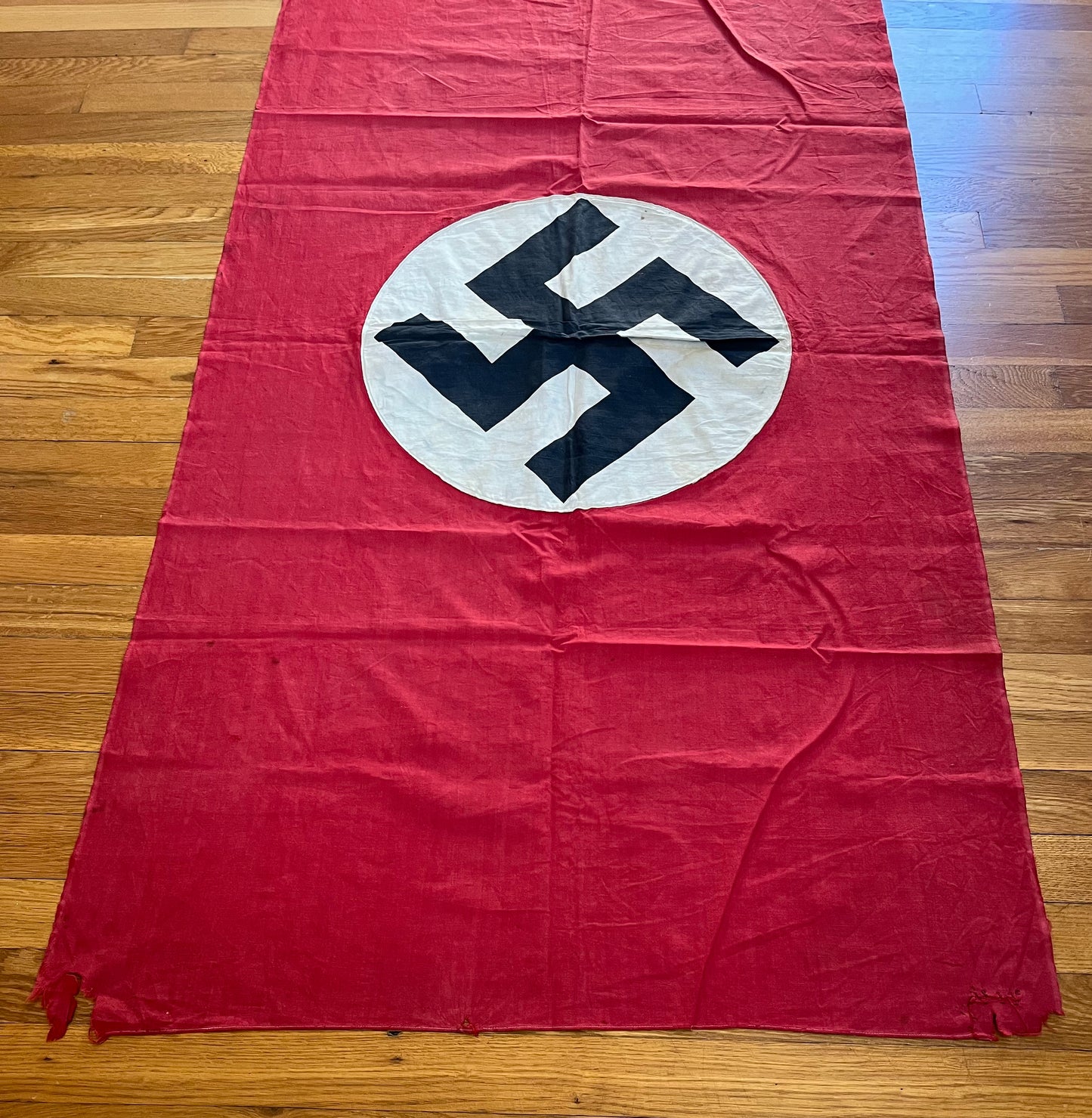 Original WW2 German Flag Banner Type (Large) Double Sided 4 FT 9 IN