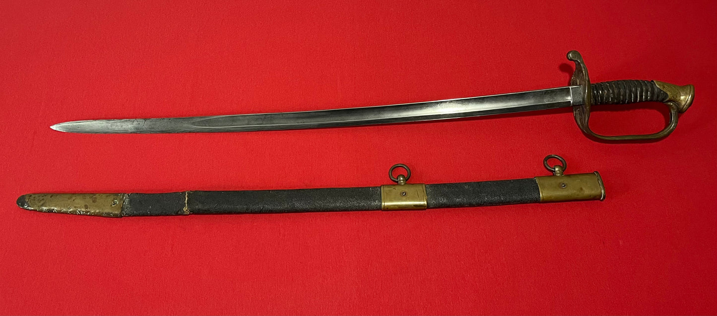 M1850 Civil War Foot Officer's Sword with Sharkskin Scabbard