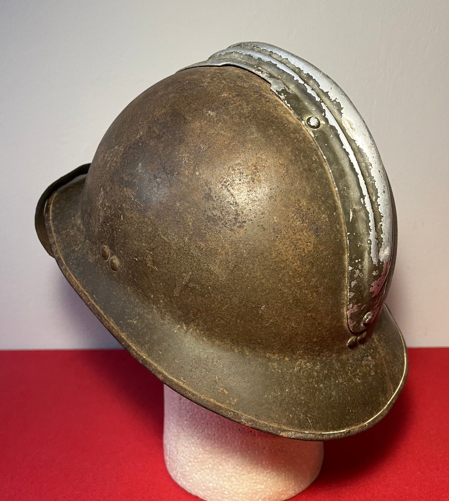 Original WWII French M1926 Adrian Engineer Helmet