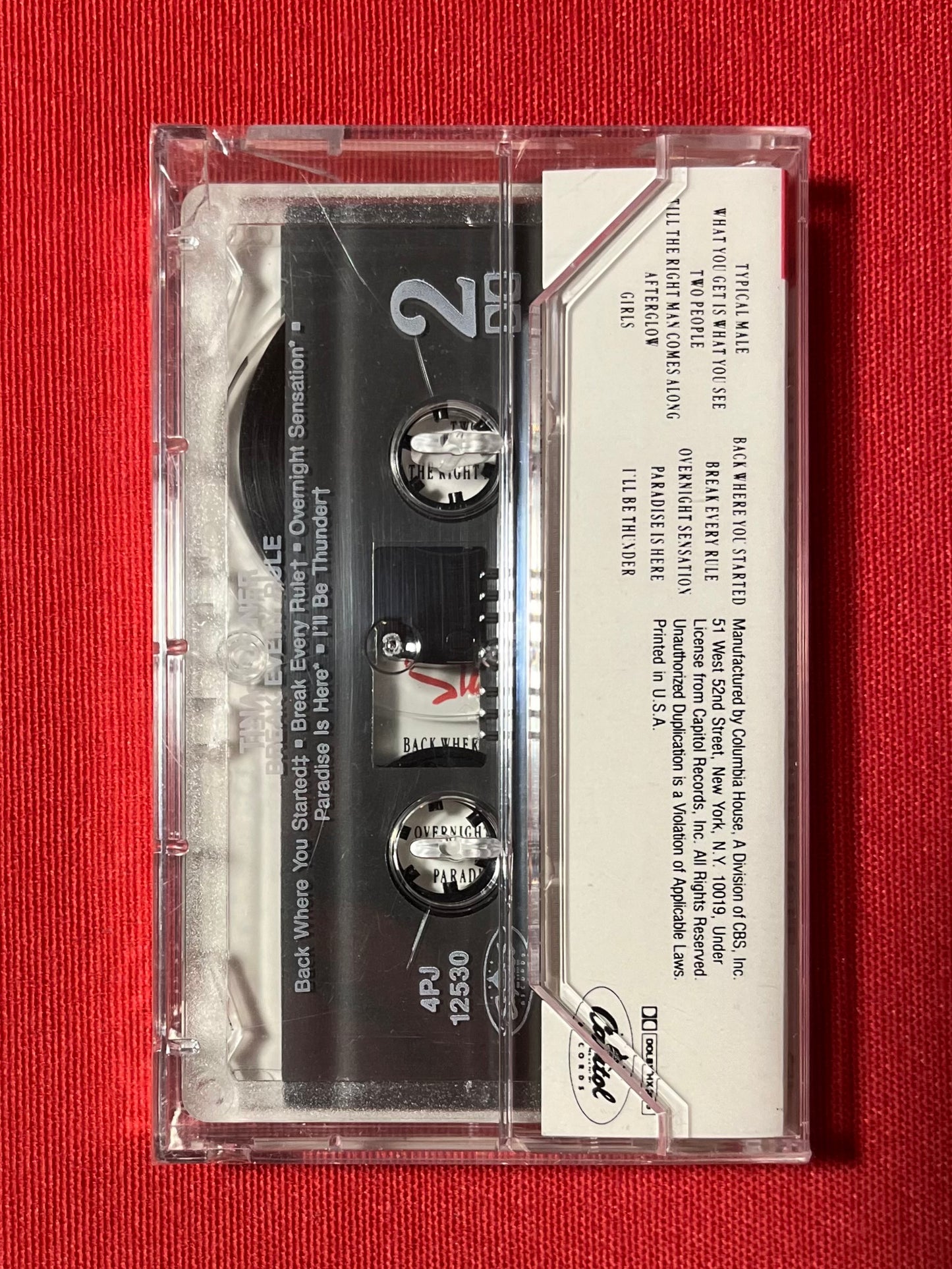 Tina Turner- Break Every Rule Cassette Tape 1986 New & Sealed