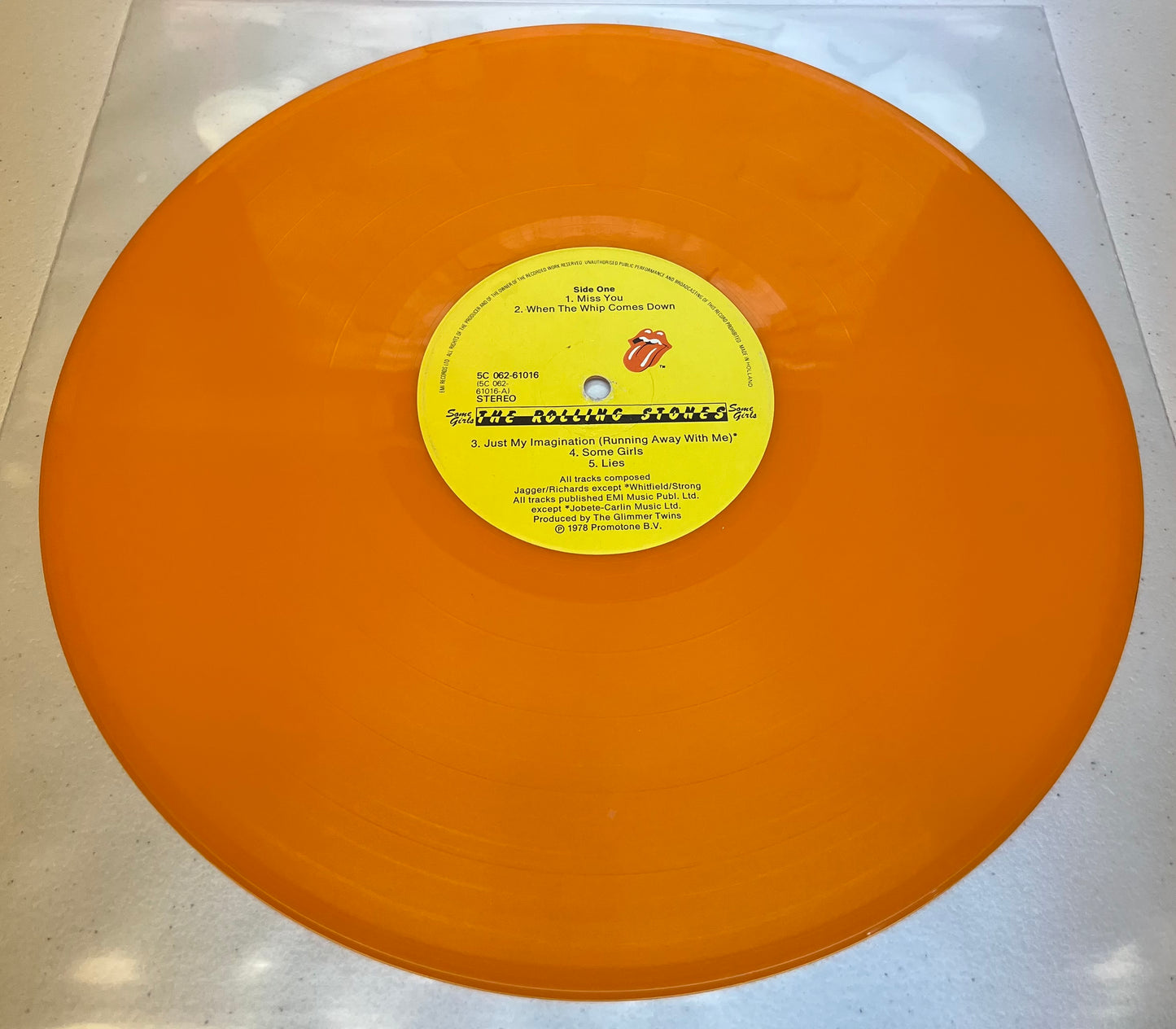 ROLLING STONES: Some Girls 1978 Import Orange Vinyl Rare Colored Version