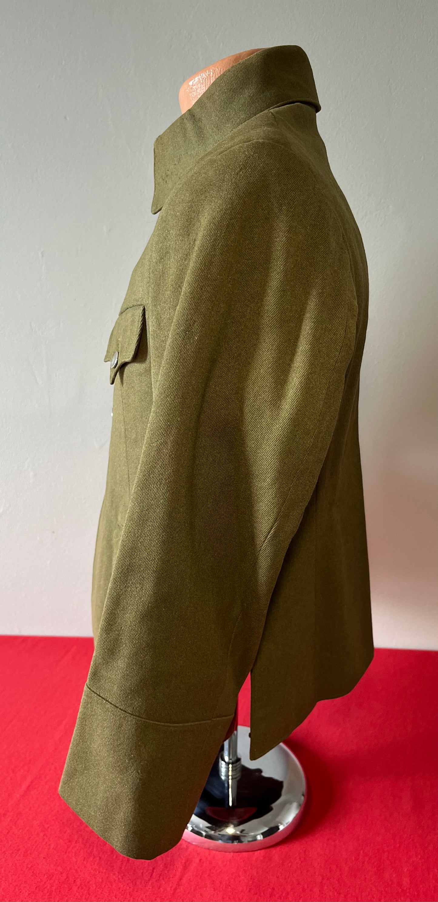 WW2 Japanese Army Uniform Tunic / Field Jacket with Note & Insignia Named