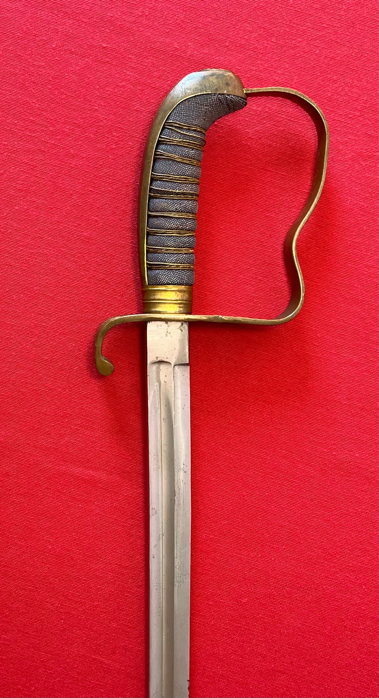 WW1 Imperial German Sword / Maker W.K & C / Engraved Blade