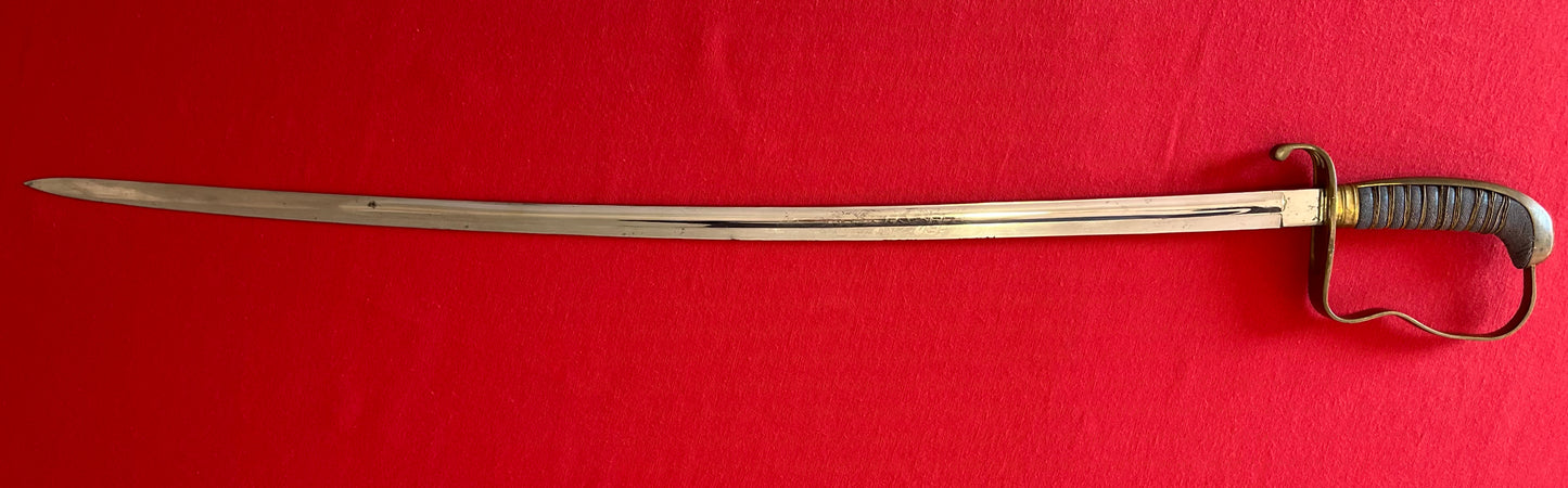 WW1 Imperial German Sword / Maker W.K & C / Engraved Blade