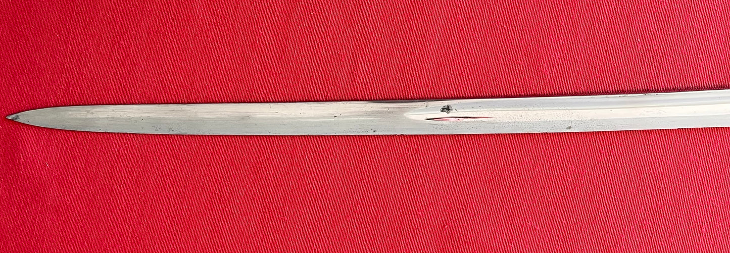 WW1 Imperial German Sword / Maker W.K & C / Engraved Blade