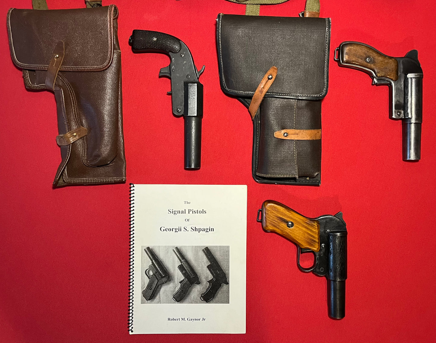 WW11 WW2 Russian Signal Pistol Collection M1930 / M1943 / M1944 Spsh2 Complete / Author’s Personal Collection Cataloged in Book (Book Included)