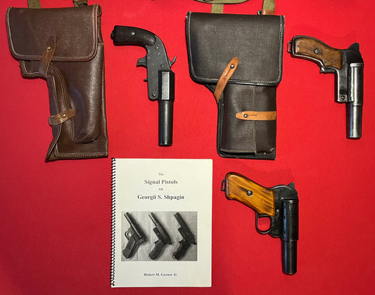 WW11 WW2 Russian Signal Pistol Collection M1930 / M1943 / M1944 Spsh2 Complete / Author’s Personal Collection Cataloged in Book (Book Included)